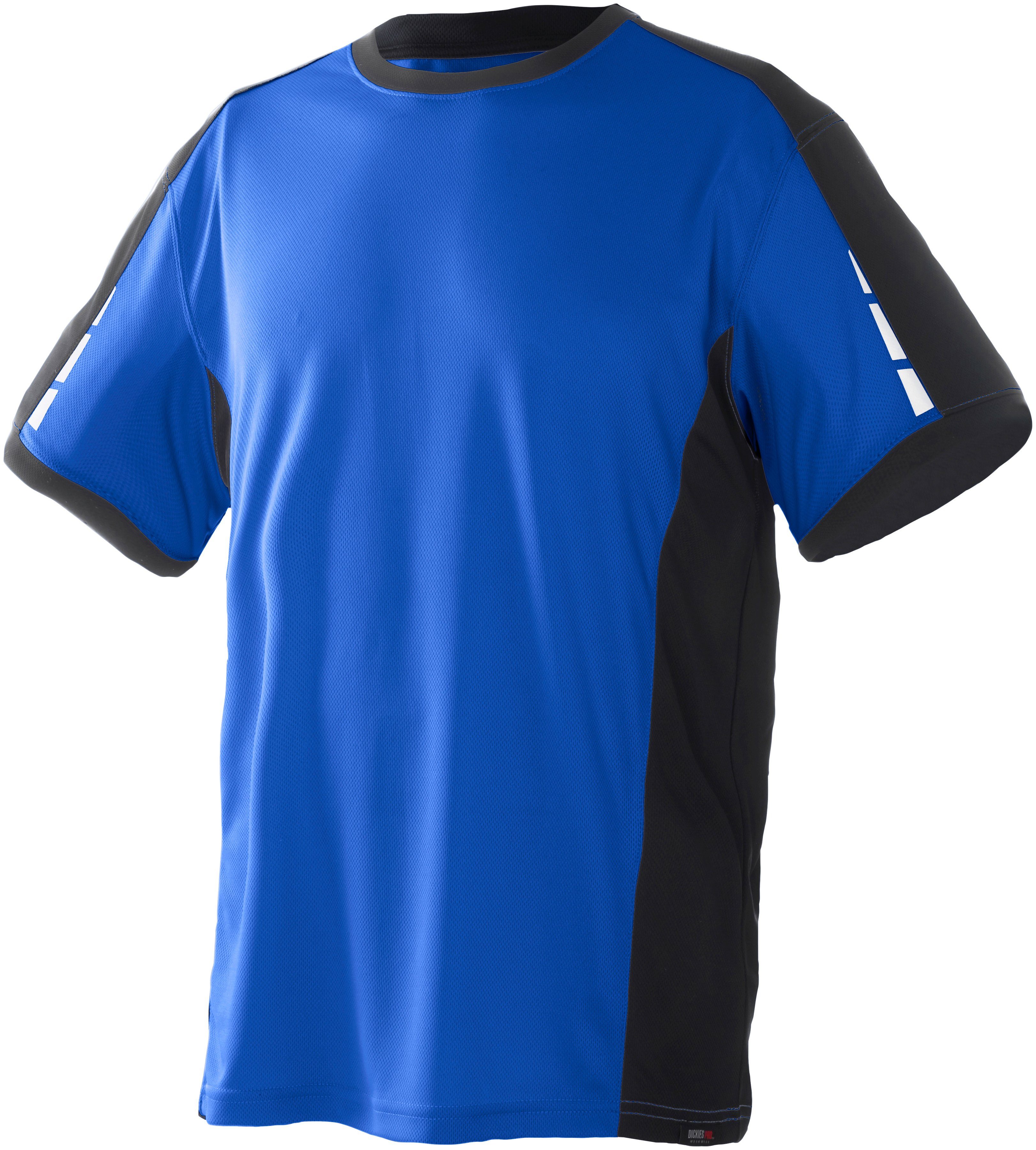 Ärmeln reflektierenden Dickies T-Shirt Pro royalblau-schwarz Details an mit den