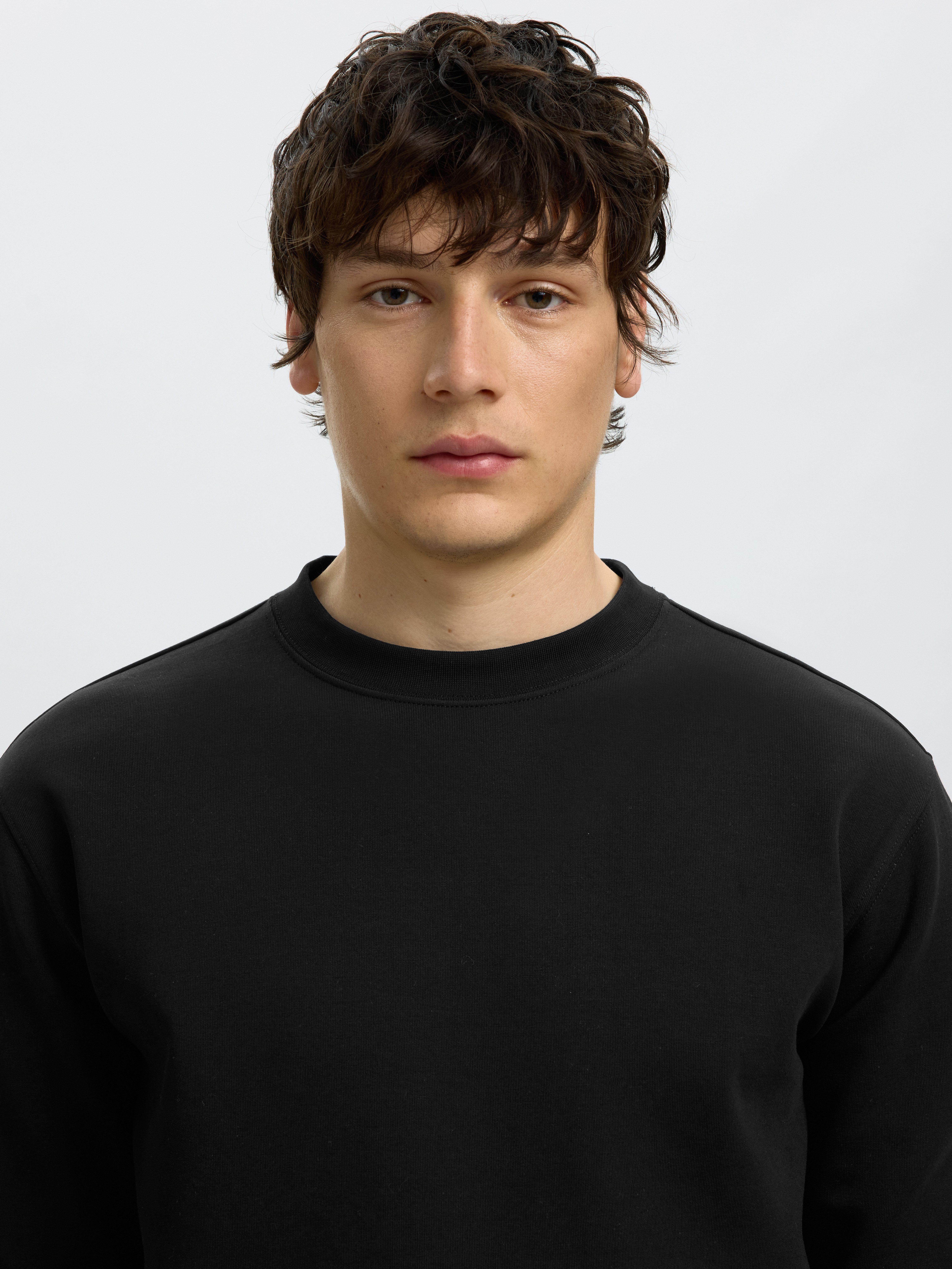 Selected Sweatshirt SLMTOM SOFT CREW NECK SWEAT NOOS Baumwollmischung, regular fit
