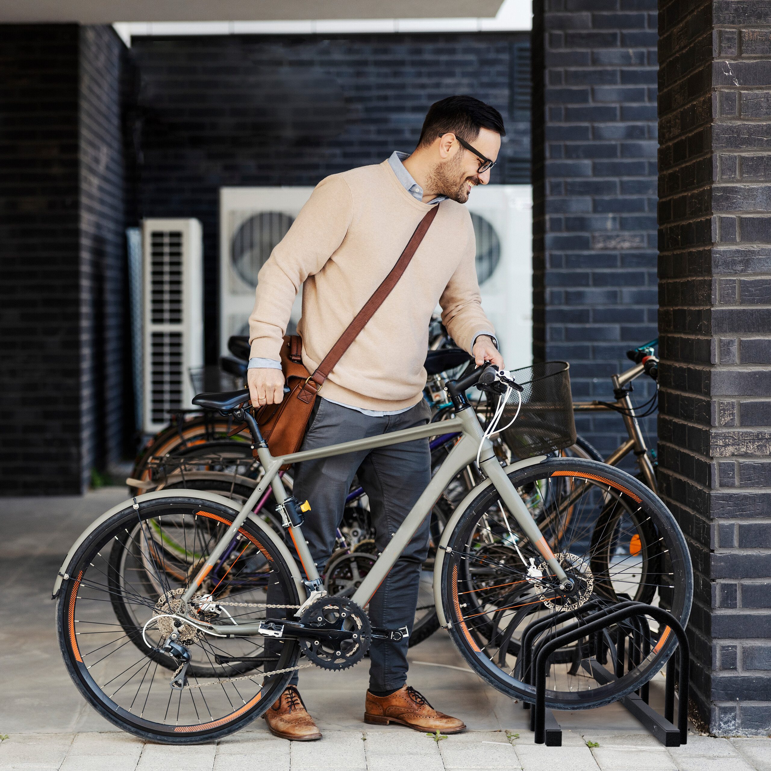 relaxdays Fahrradständer für 6 Fahrräd