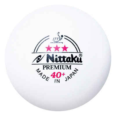 Nittaku Tischtennisball Tischtennisball Premium 40+, Offizieller Spielball verschiedener EM und WM