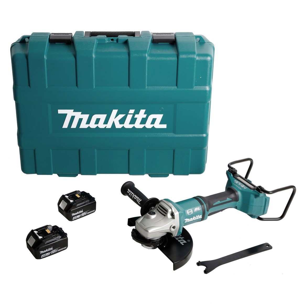 Makita Akku-Winkelschleifer DGA 900 MKX2 Akku Winkelschleifer 36V (2x18V) 230mm Brushless + 2x