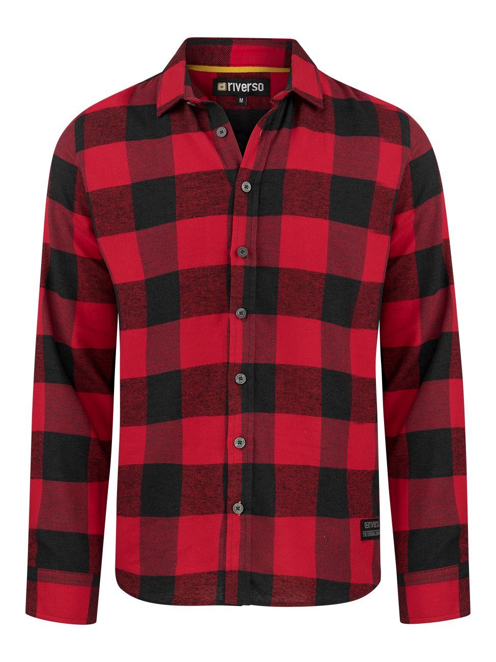 Langarmhemd Herren Karohemd RIVArne Regular Fit