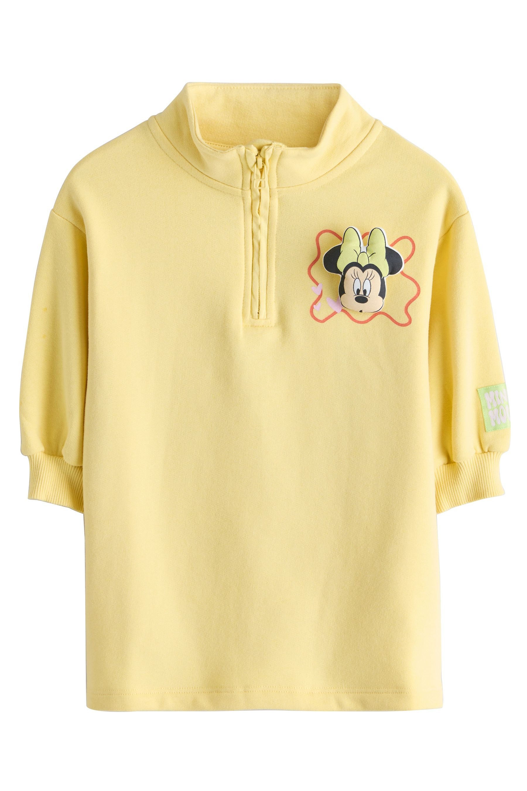 Jerseykleid Disney Sweatshirtkleid mit 1/4-Reißverschluss
