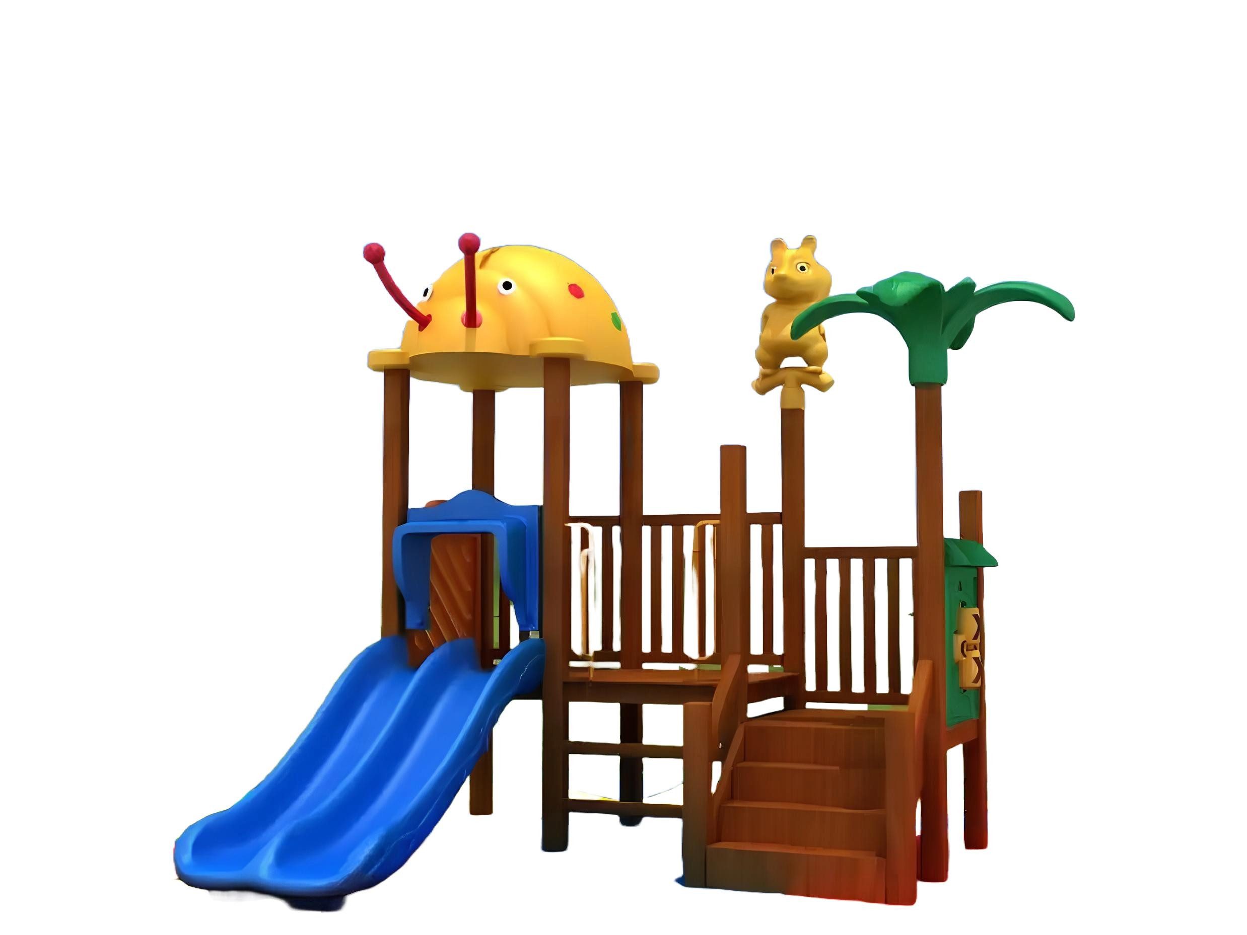 Spielturm mit Rutsche Kletterturm Spielhaus Spielplatz Outdoor Neu