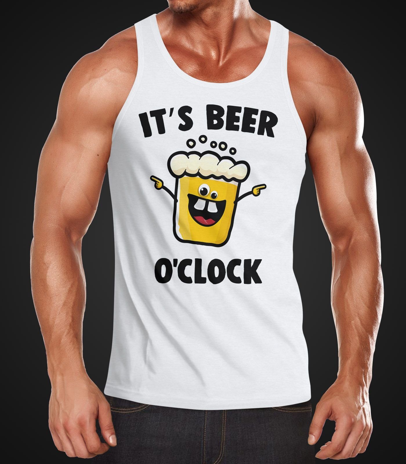 MoonWorks Tanktop It's Beer a clock günstig online kaufen