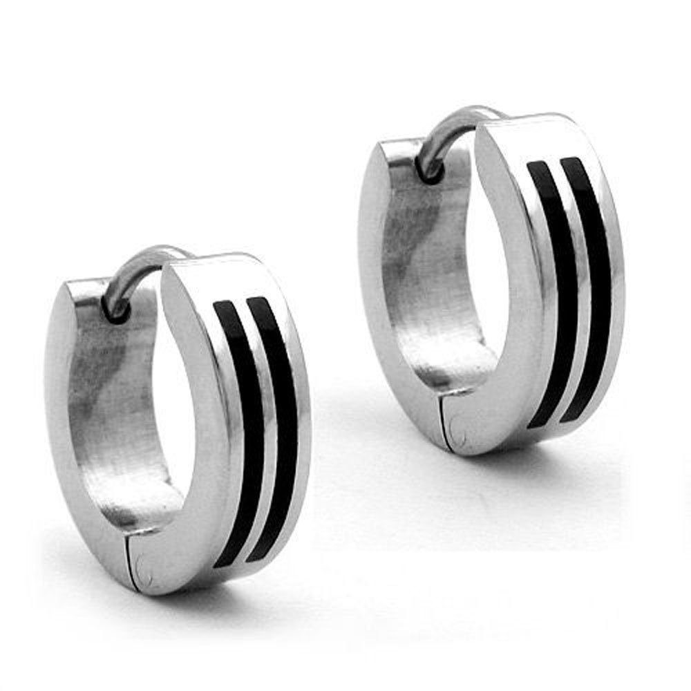 Gallay CreolenSet Creole, 12mm mit Streifen, Edelstahl