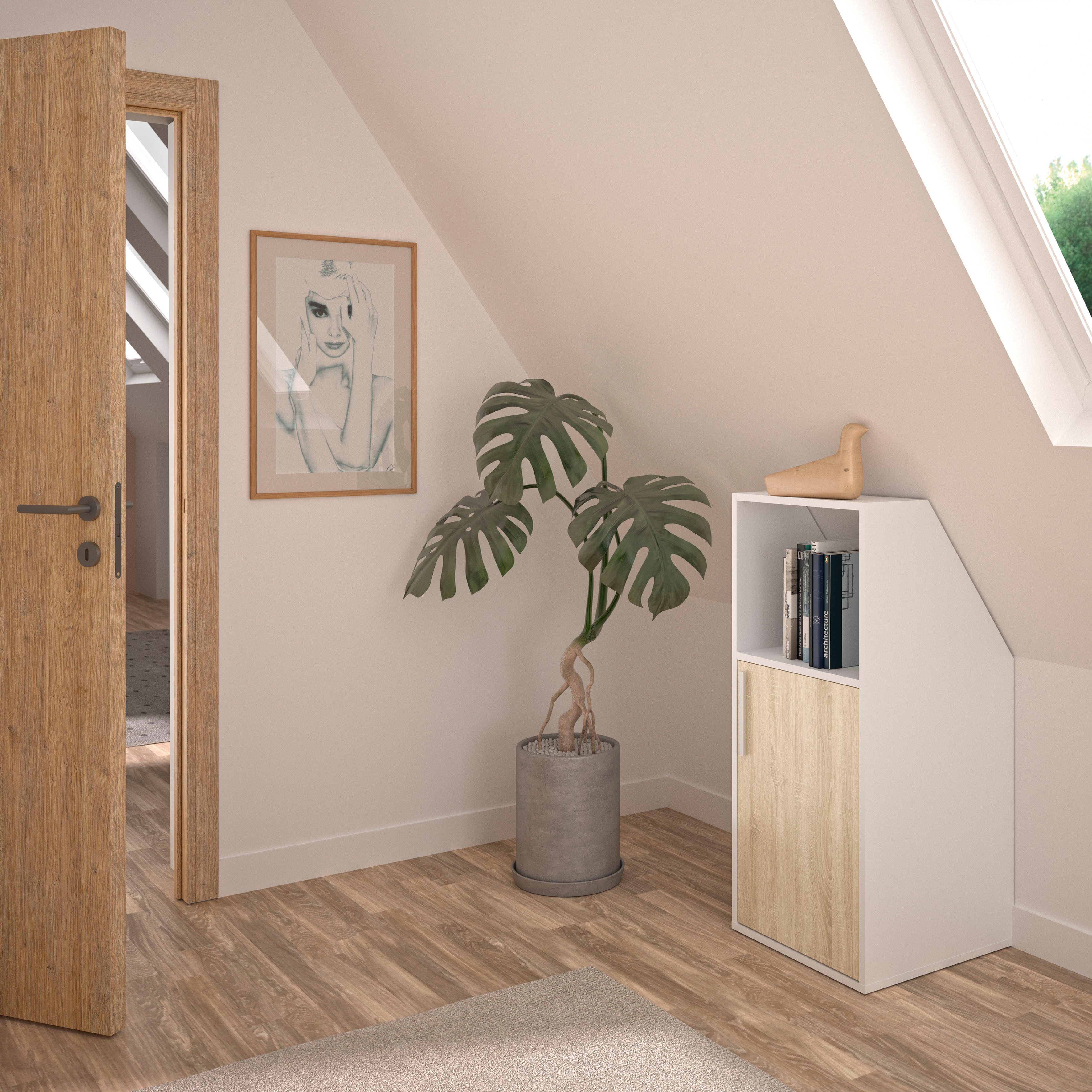 Gami Kleiderschrank UNDER Schrägschrank mit einer Tür günstig online kaufen