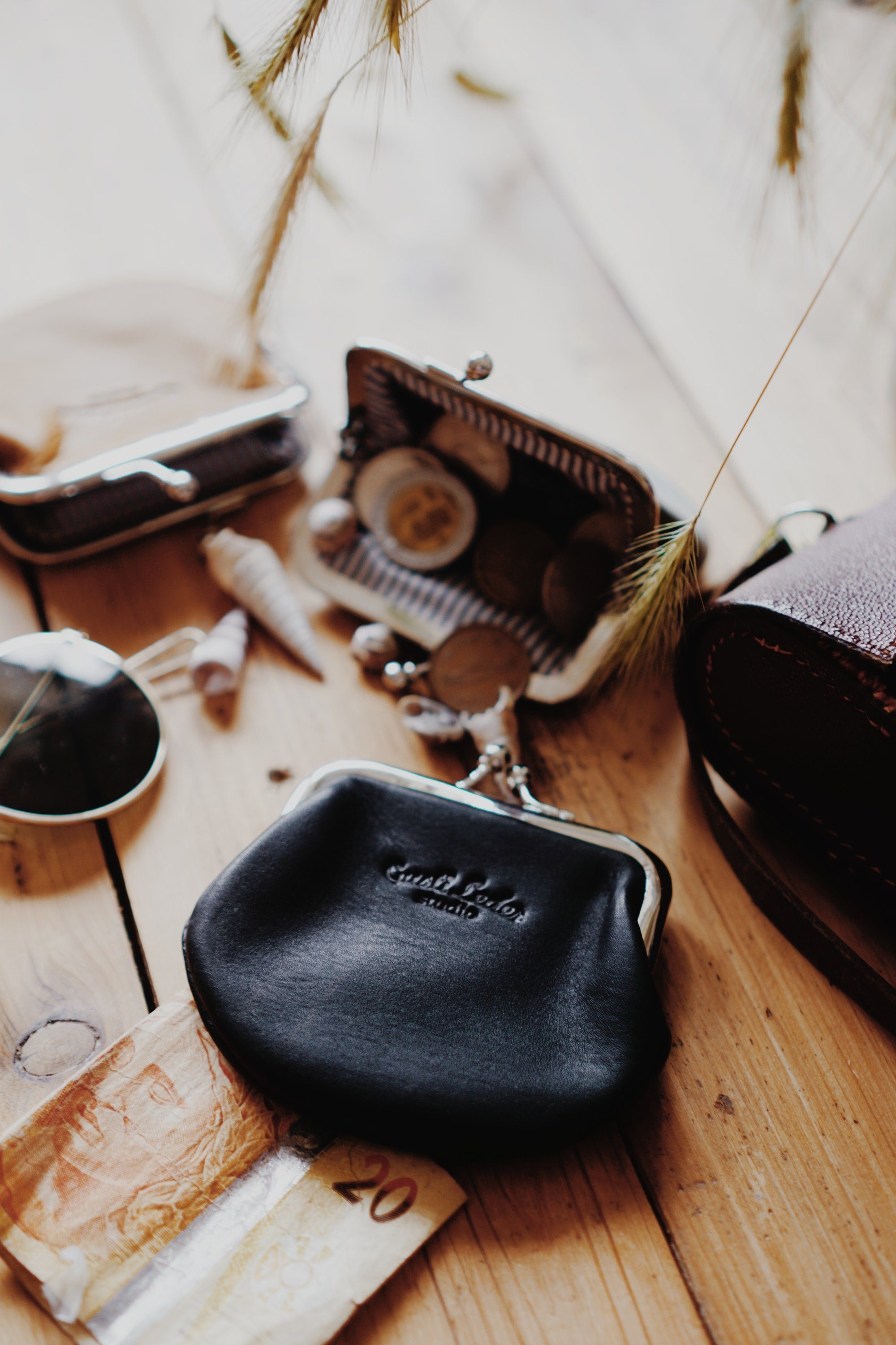 Gusti Leder Geldbörse Gusti Leder Portemonnaie Fenja (querformat, 1-tlg., q günstig online kaufen