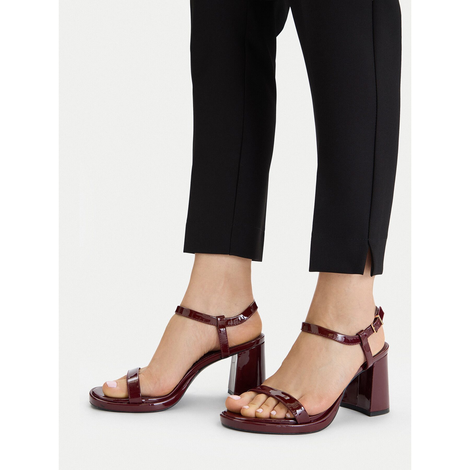 Jenny Jenny Damen-Sandalen in Burgunderrot Sandale