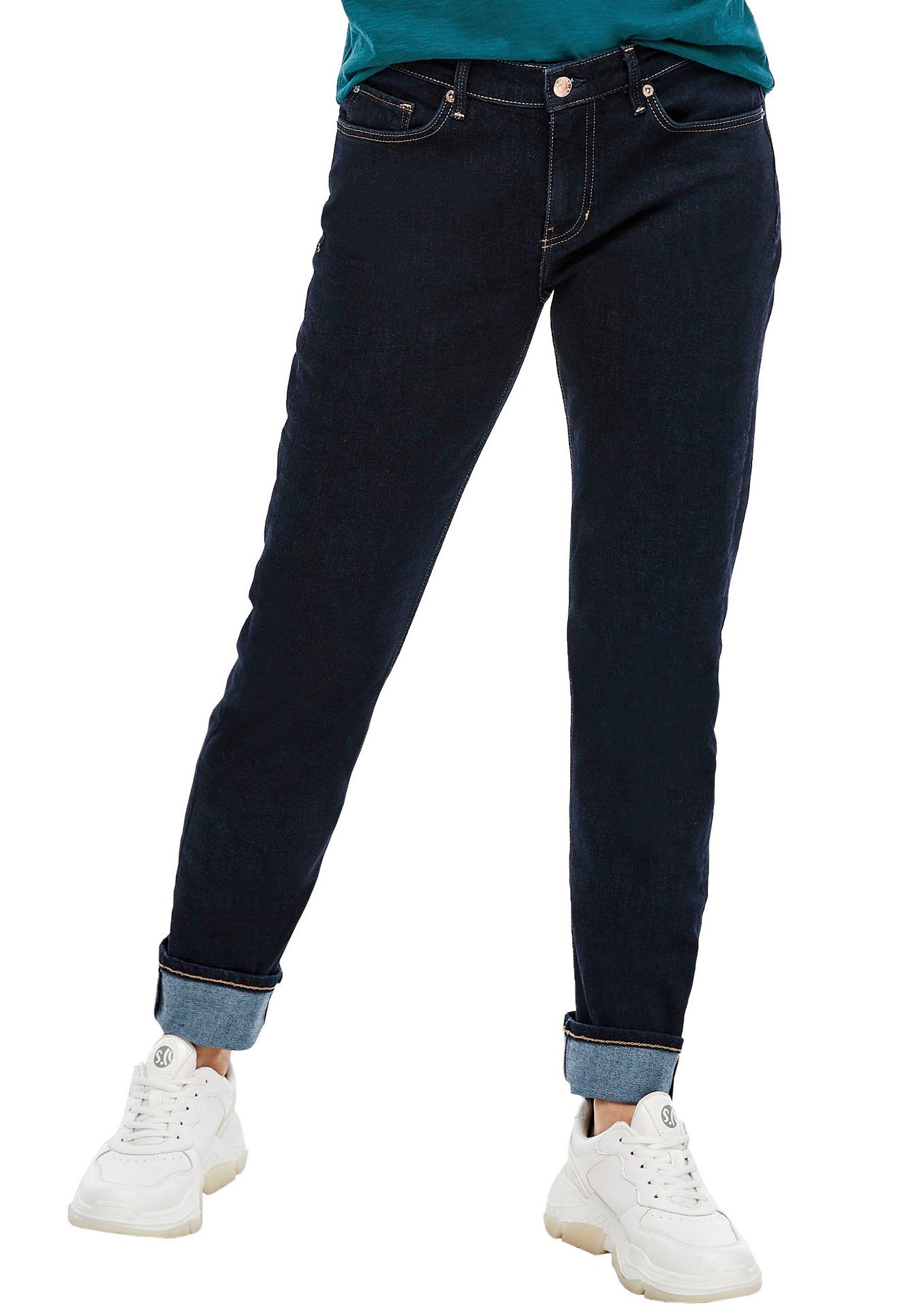 s oliver jeans smart straight regular fit medium rise straight leg