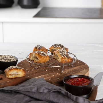PRINCESS Küchenmaschinen Zubehör-Set 182011 (Backform+Grillrost+Pizzapfanne+6 Muffin-Formen), Zubehör für Aerofryer-Modelle 182020, 182021