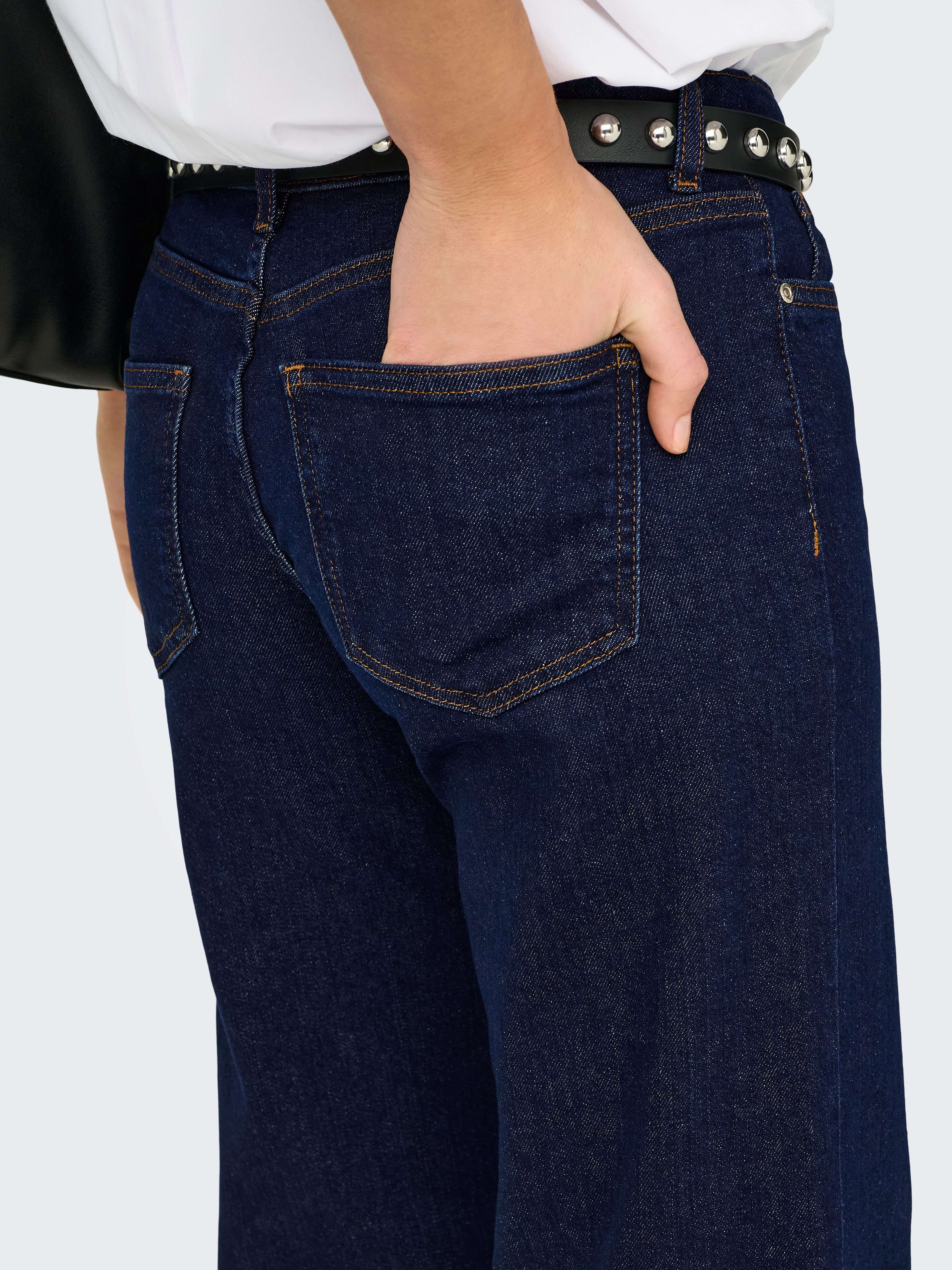 ONLY Low-rise-Jeans ONLJUDY-O LW WIDE DNM RINSE TAI966 Baumwollmischung, low waist, wide fit