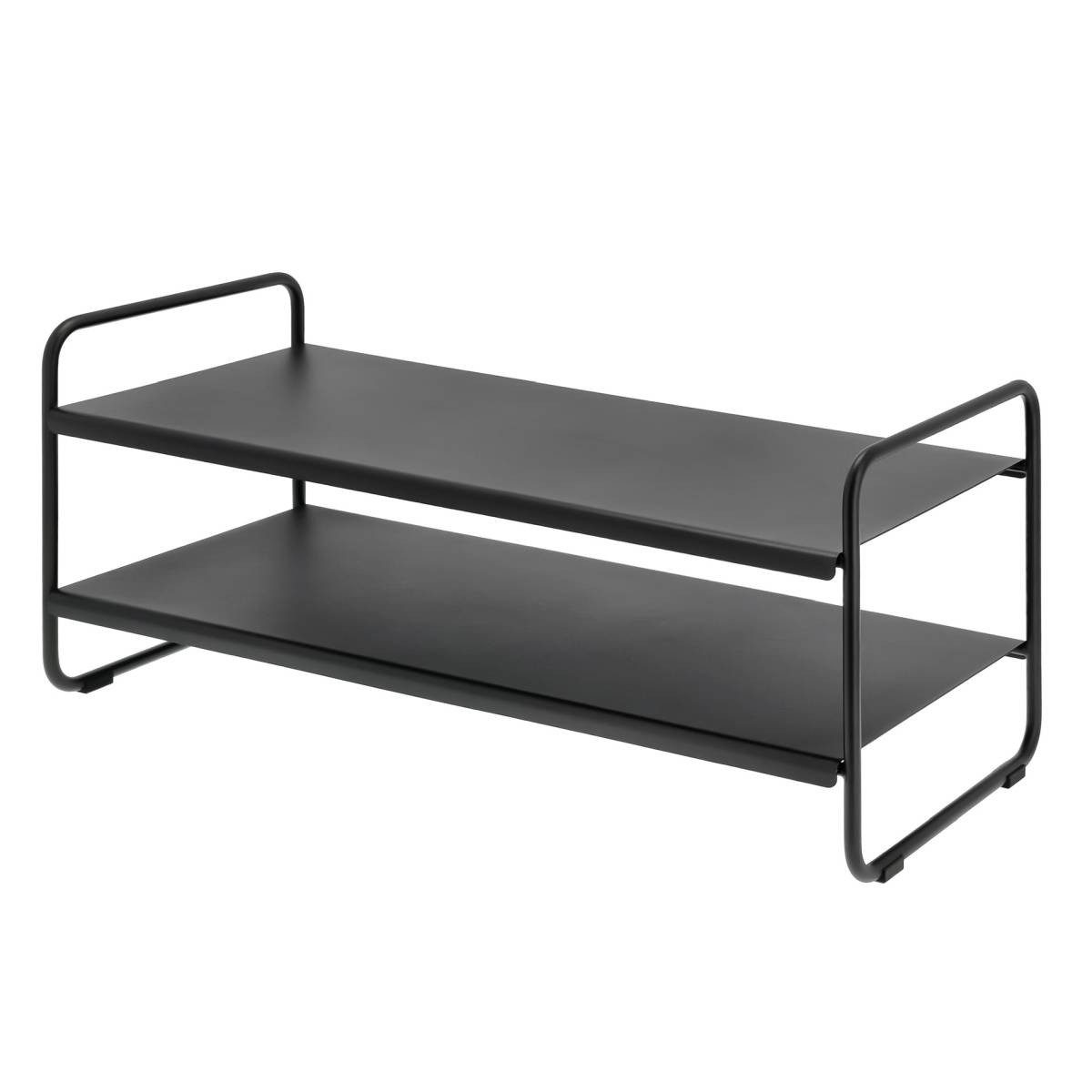 Zone Denmark Schuhregal "A-Collection" modernes schmales Regal mit 2 Ebenen 80x33x33cm, -, Schuhablage für bis zu 6 Paar Schuhe