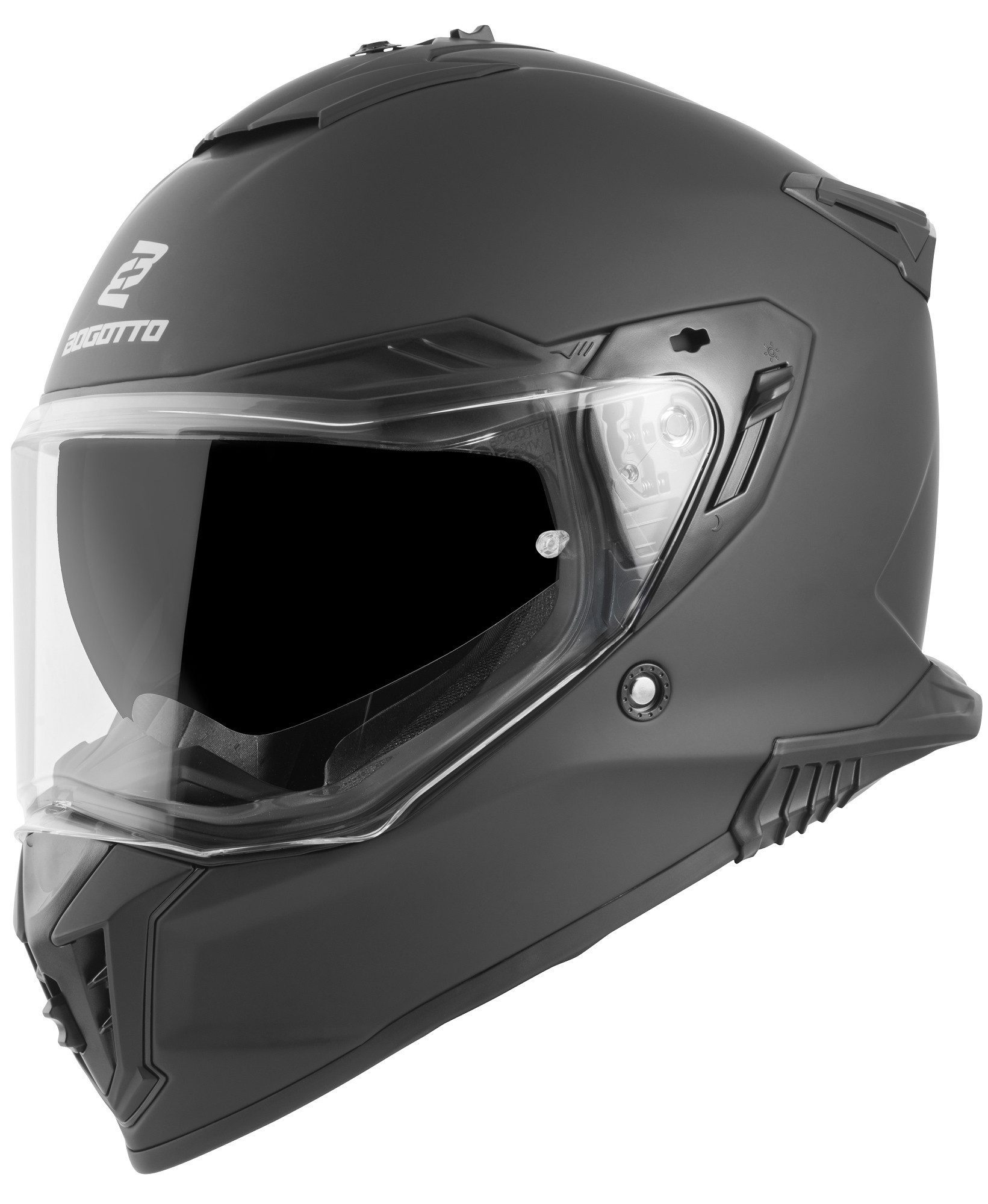 Bogotto Motocrosshelm FG-601 Enduro Helm, vorbereitet für Kommunikationssystem,Notfallsystem-Polsterung (EQ