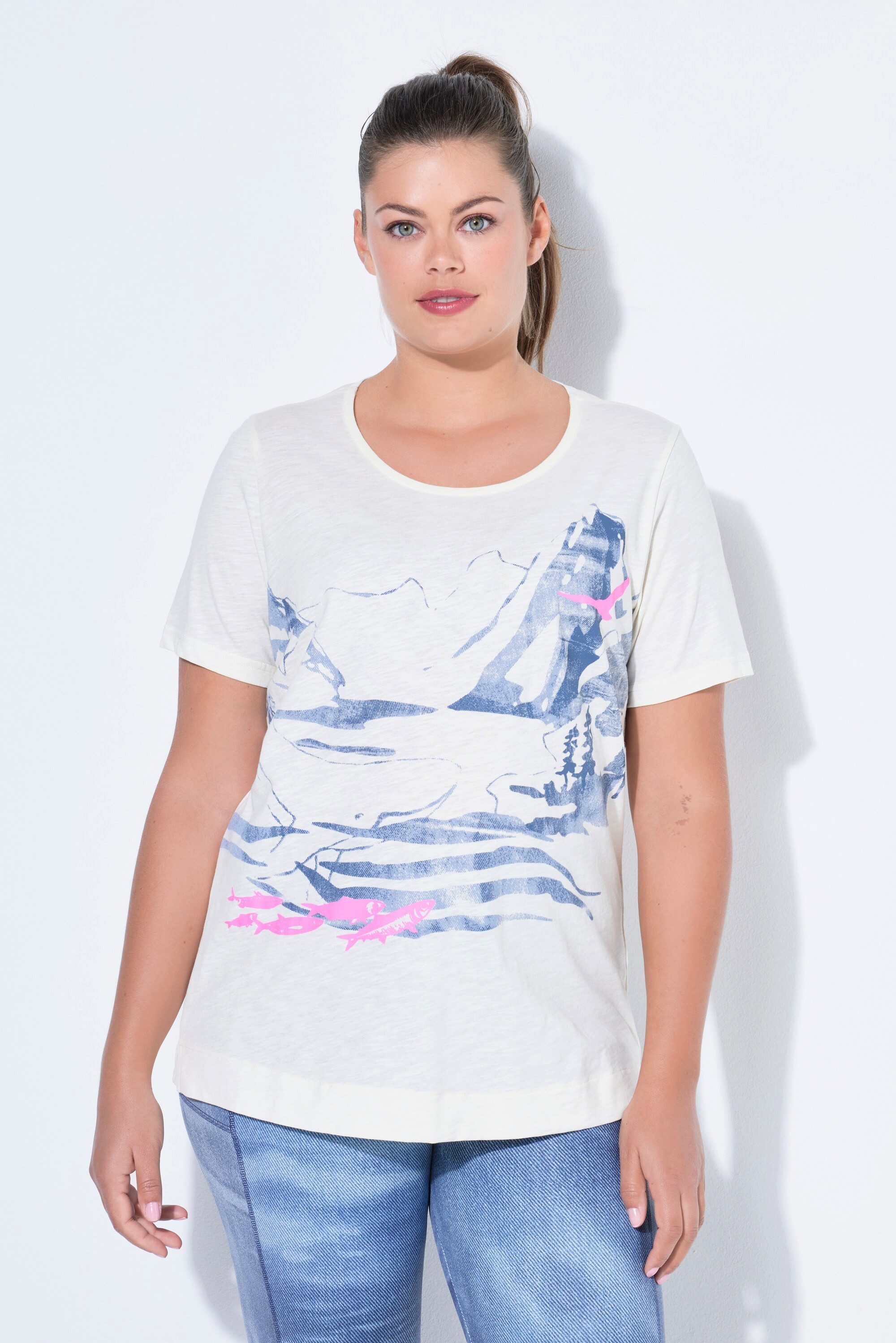 T-Shirt T-shirt 1/2 Arm Rundhals Cool dyed OEKO-TEX