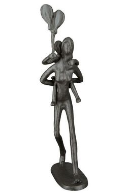 GILDE Dekoobjekt, Liebevolle Design Figur Skulptur mit Mutter Kind Motto ES SIND