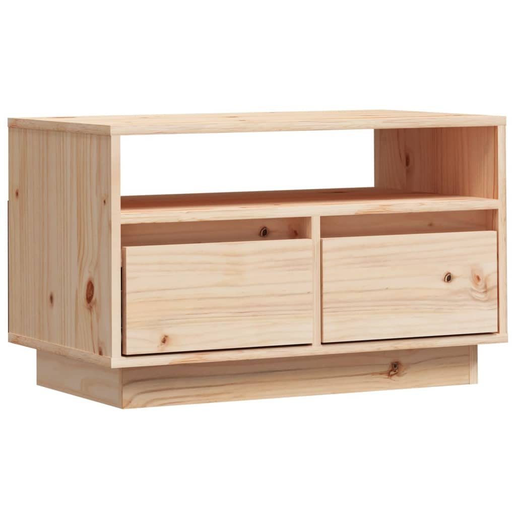 TV-Schrank Kiefer 60x35x37 cm (1-St) TV-Schrank Massivholz vidaXL Braun