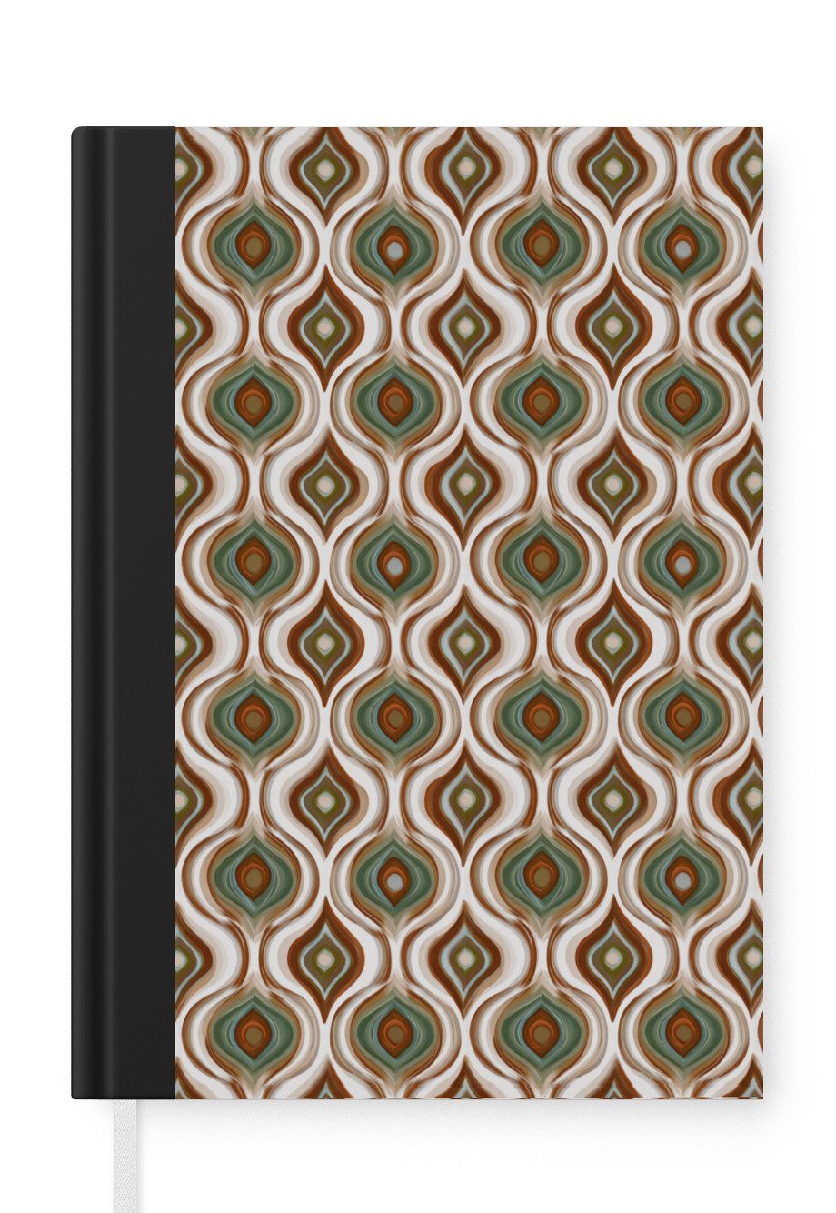 MuchoWow Notizbuch Motiv - Muster - Farbenfroh, Notebook, Notizblock a5, Tagebuch, Journal Liniert