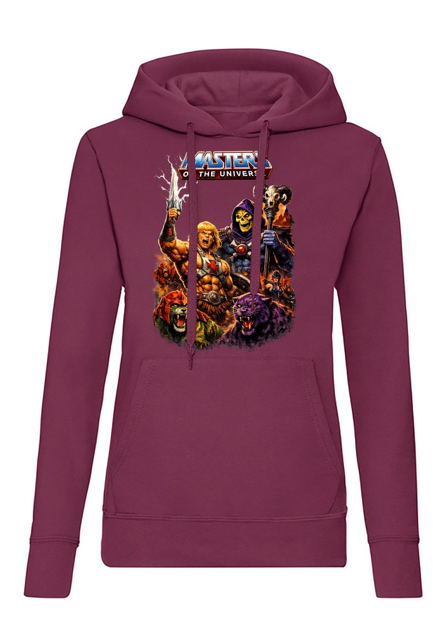 Blondie & Brownie Hoodie Masters of the Universe Hoodie Damen Retro Helden Print Kapuze Baumw (Einzelstück, Einzelartikel) Eternia Helden Street Hoodie Damen Fit