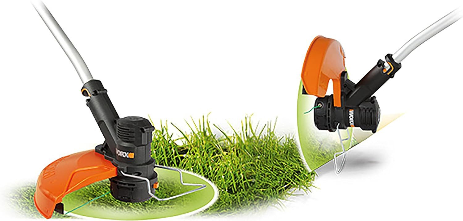 Worx Akku-Rasentrimmer WORX Akku-Rasentrimmer WG168E.9 40v ohne Akku und Ladegerät, 33 cm Arbeitsbreite Messer, ohne Akku und Ladegerät