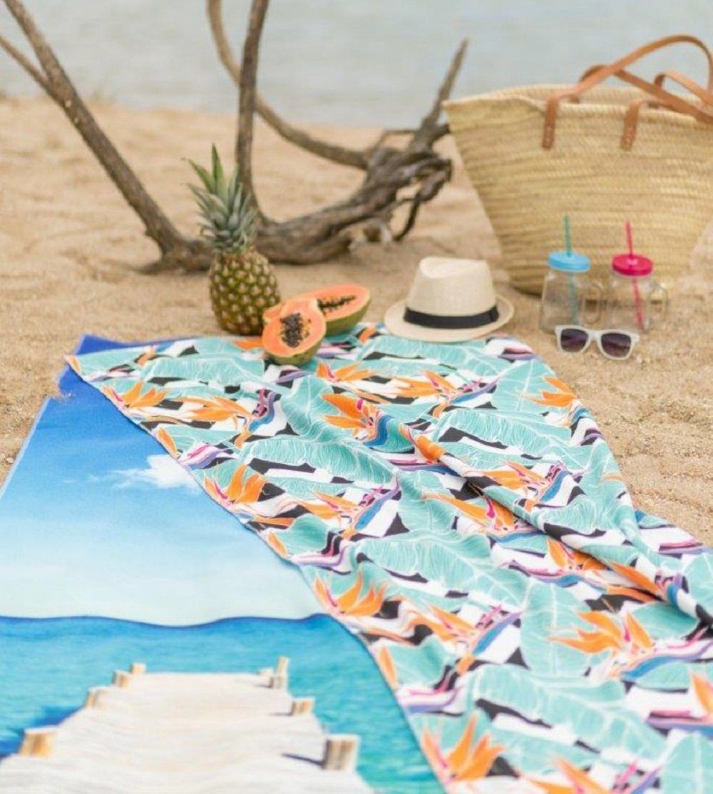 framsohn frottier Strandtuch Liegetuch 'Bananenblatt' 75 x 180 cm