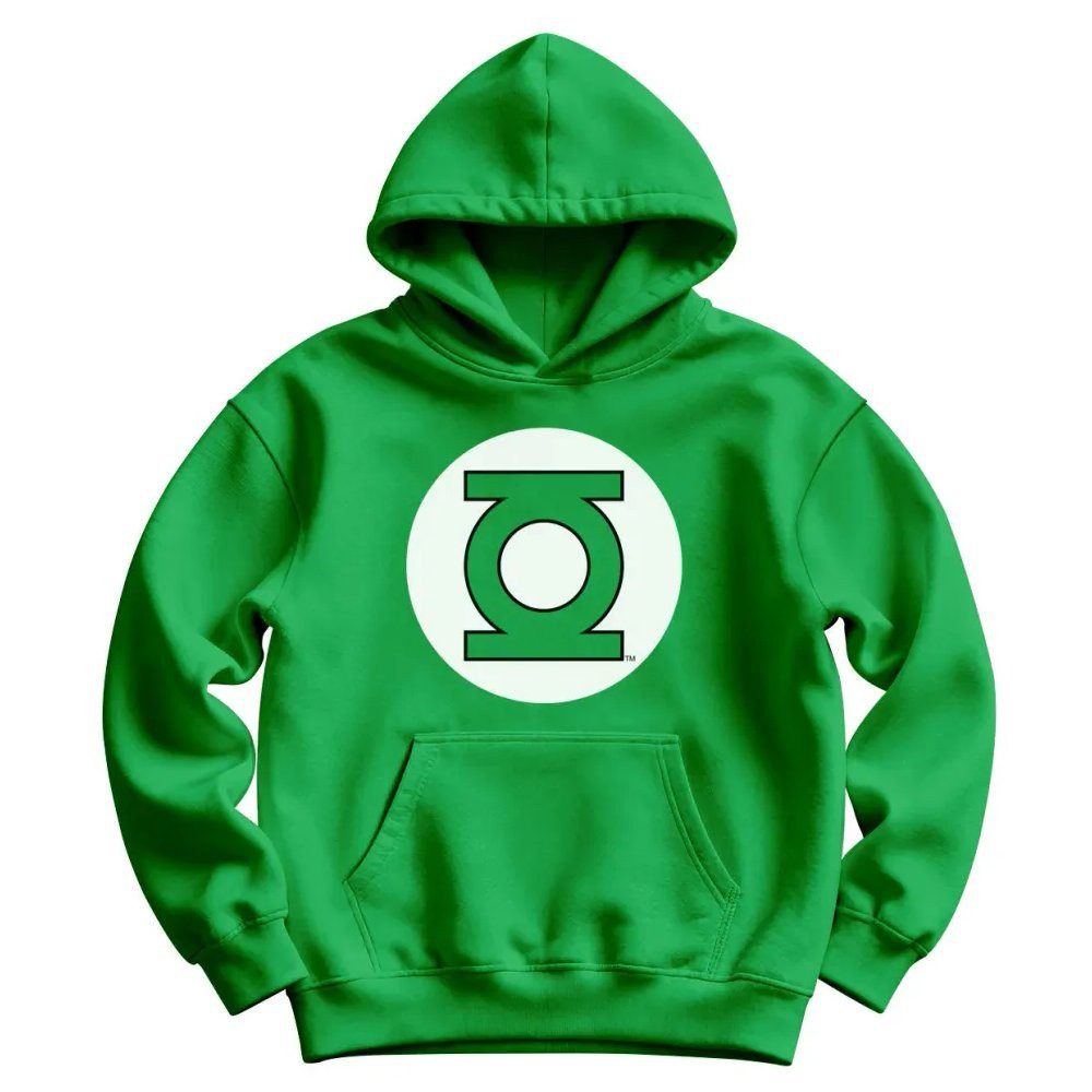 Green Lantern Hoodie Shield Kids Hoodie
