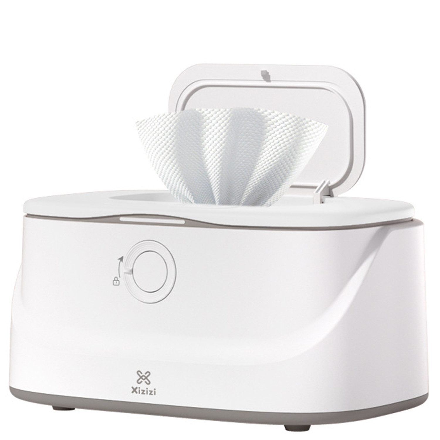 Comfy Mate Feuchttücherbox Baby Feuchttücherwärmer, 3-stufiger Temperatureinstellung, Wipe Warmer (Babytuchspender Tuchhalter Wischtücherwärmer für Einweg-Babytücher, 1 St., Tragbarer Wipes Heizbox 24h konstante Temperatur), für Zuhause, Büro, Außenbereich, größe Kapazität Geschenke Neugeborene