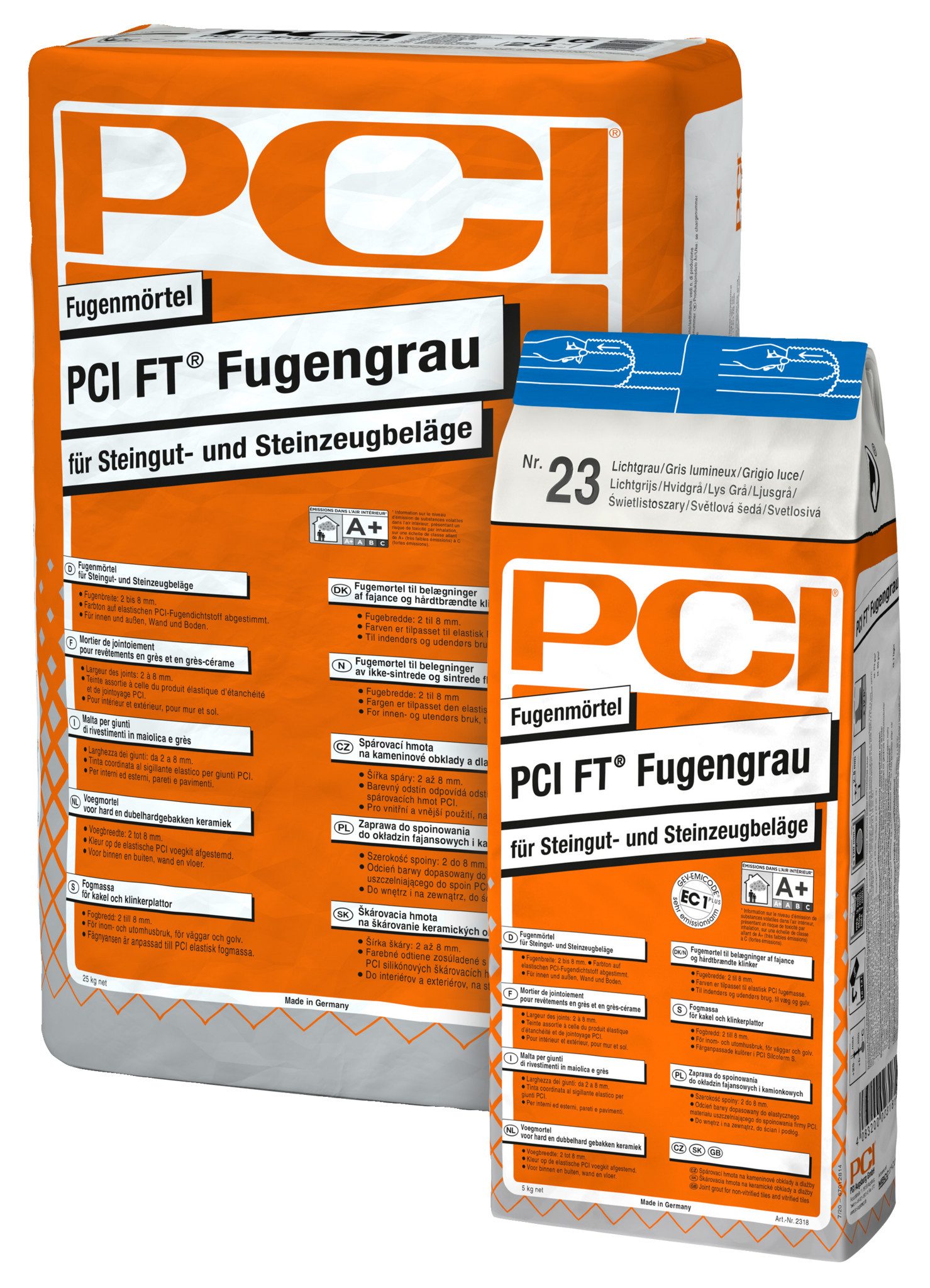 PCI Fliesenkleber PCI FT® Fugengrau Nr. 16 silbergrau 5 kg, 5 kg