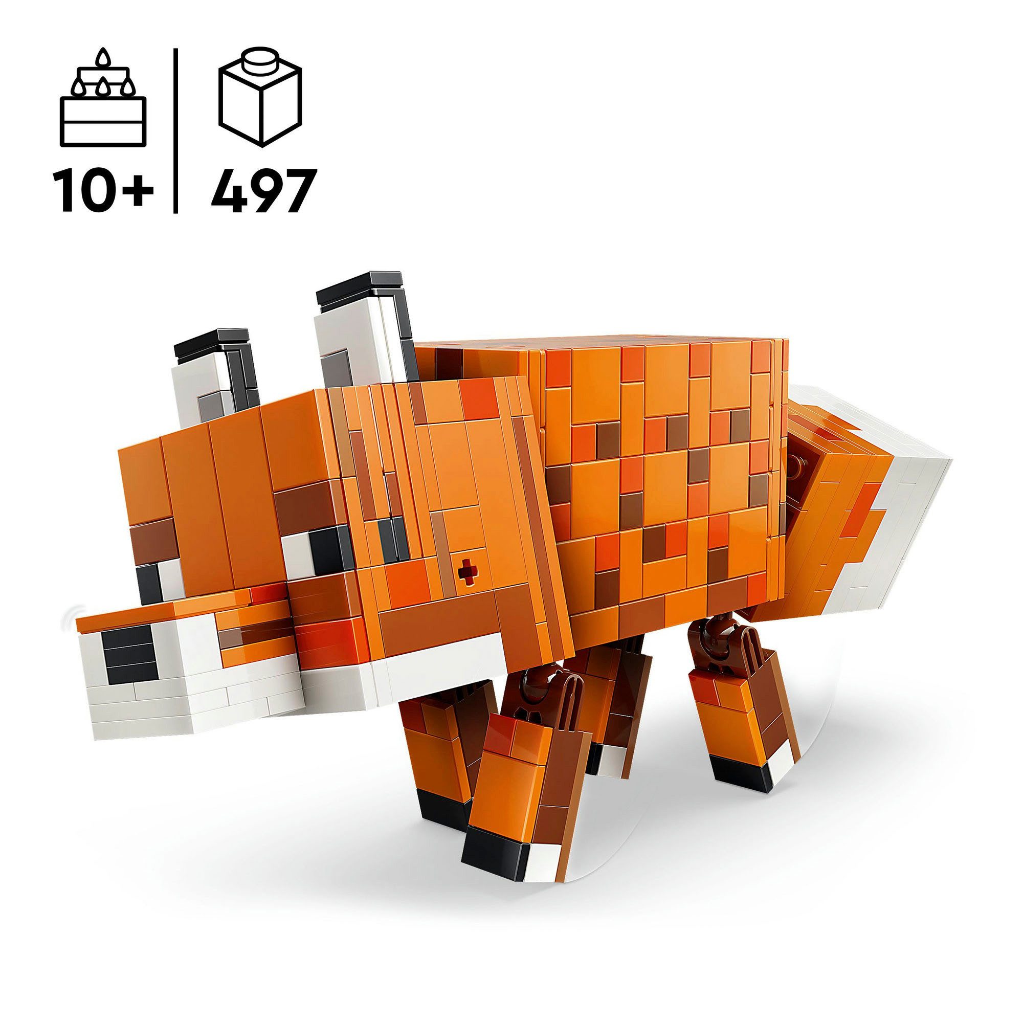 LEGO® Der Fuchs (21588), LEGO Minecraft Konstruktionsspielsteine, (497 St), Made in Europe