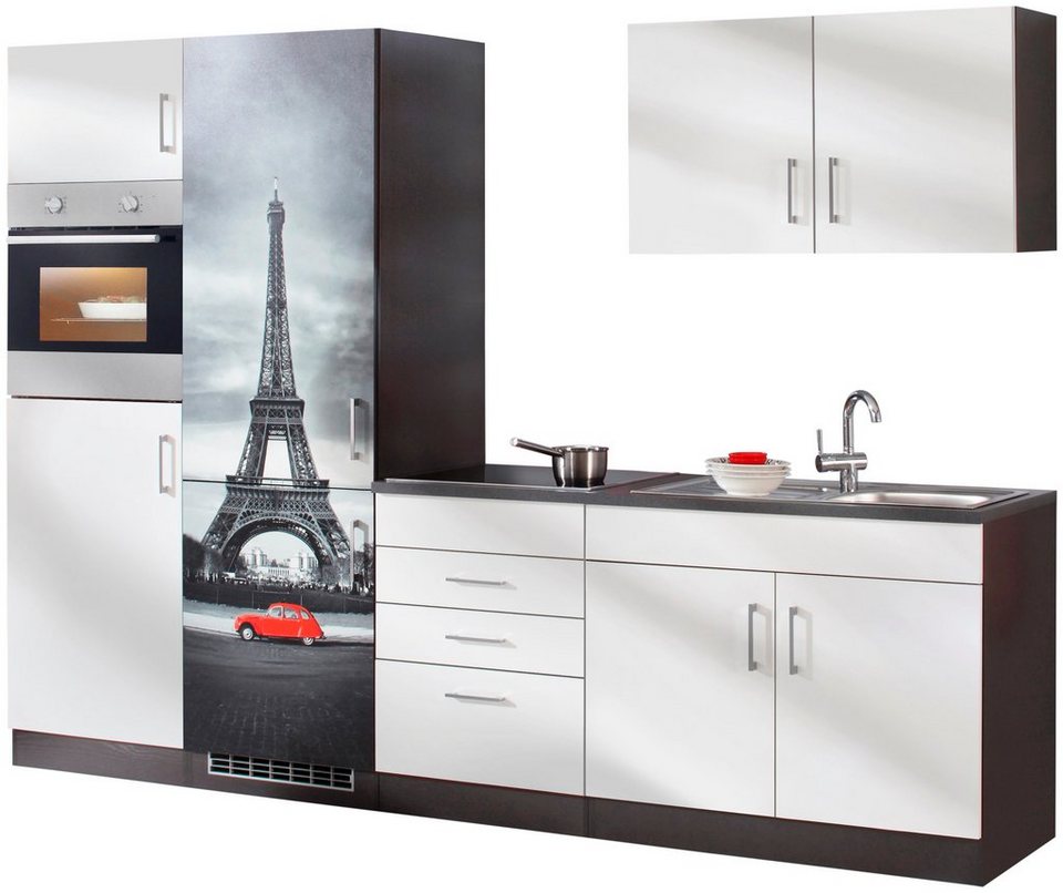 HELD MÖBEL Küchenzeile Paris, ohne E-Geräte, Breite 280 cm, Wahlweise mit  Aufbauservice
