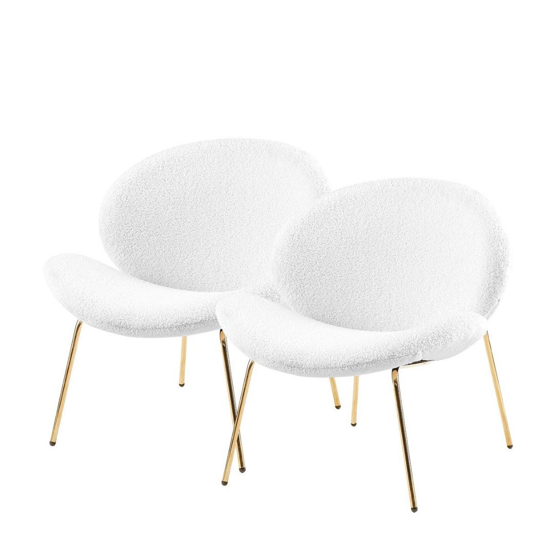 Qiyano Esszimmerstuhl Lounge Stuhl 2er Set günstig online kaufen