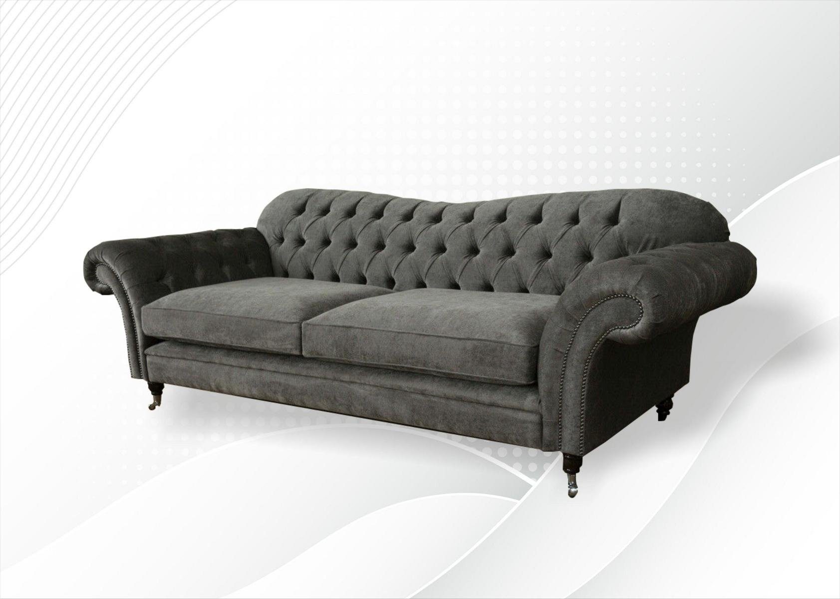 3 JVmoebel Design Sofa cm Chesterfield-Sofa, Chesterfield Sofa 240 Couch Sitzer