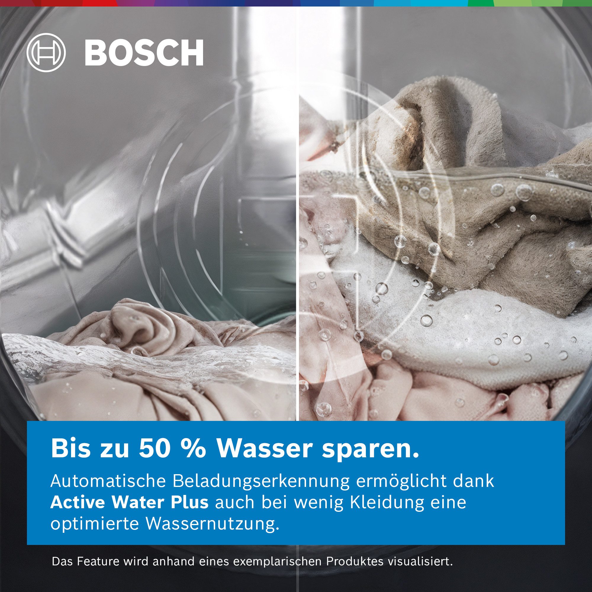 BOSCH Waschmaschine Serie 6 WUU28T71, 8 kg, 1400 U/min – Bild 4 von 5