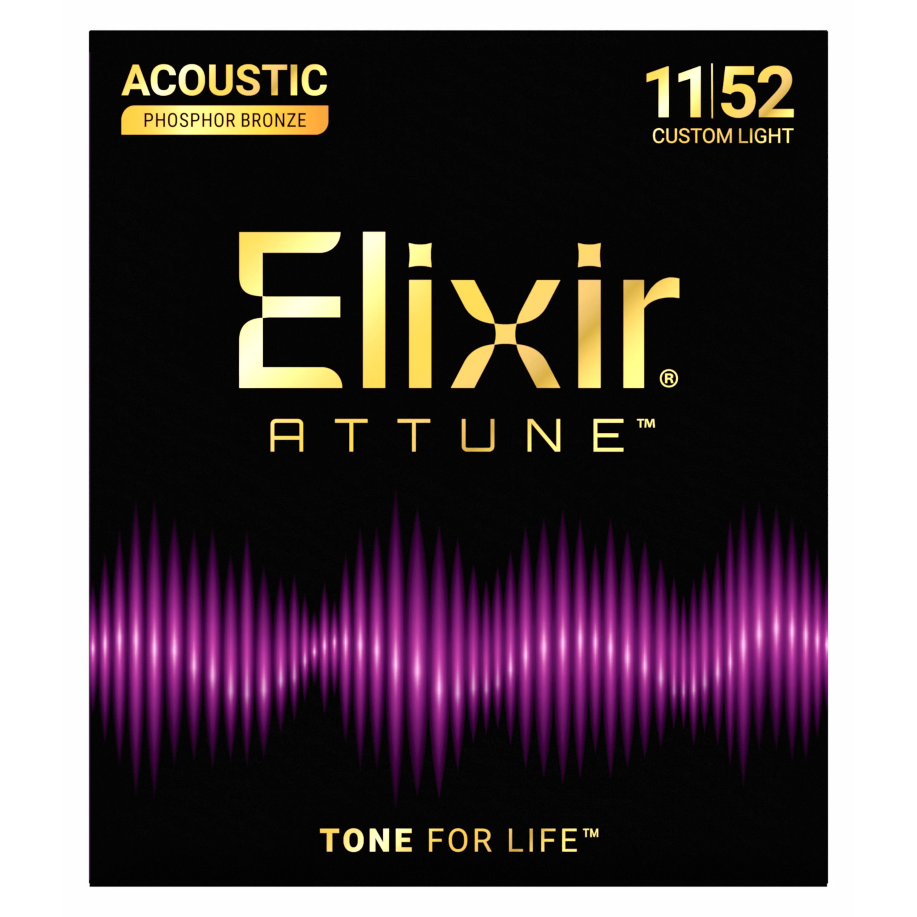 Elixir Saiten, 21027 Attune Acoustic 11-52 - Westerngitarrensaiten