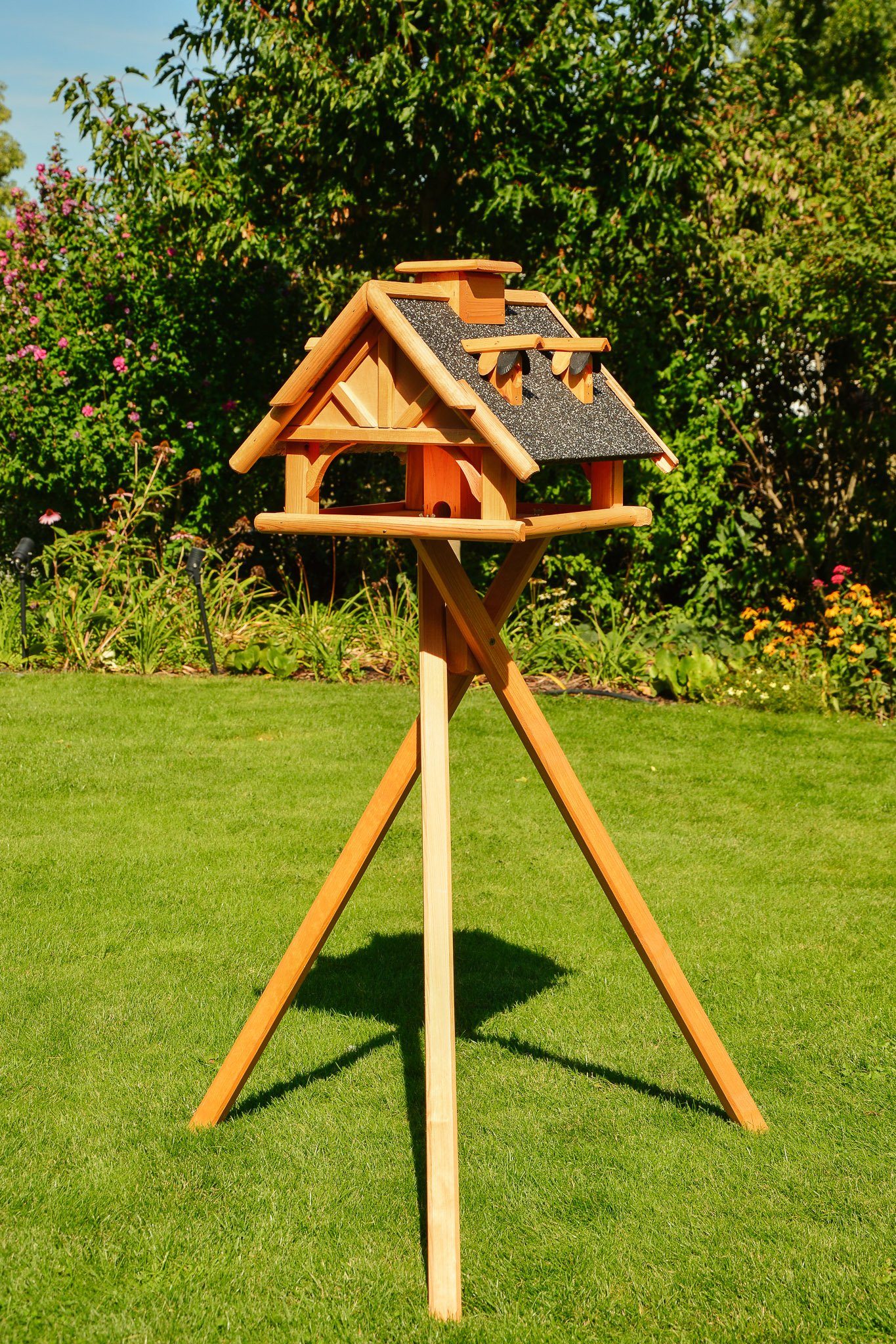 DSH DEKO SHOP HANNUSCH Vogelhaus V 19 Stein in weiß oder braun, • Holz mit Steinputz • 50 x 36 cm