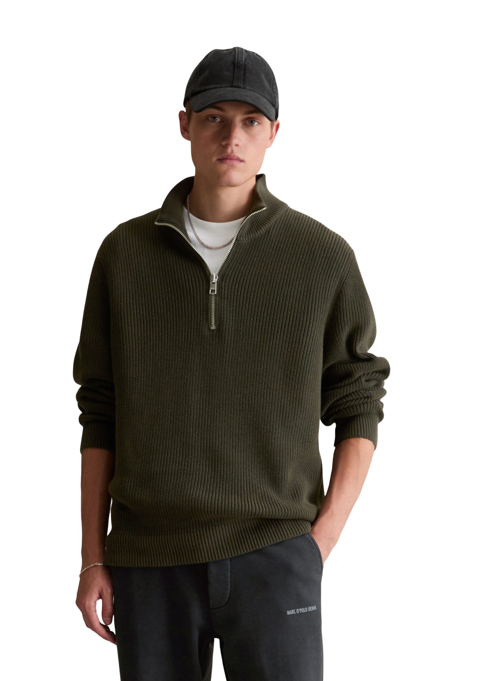 Marc O'Polo DENIM Troyer aus reiner Bio-Baumwolle günstig online kaufen