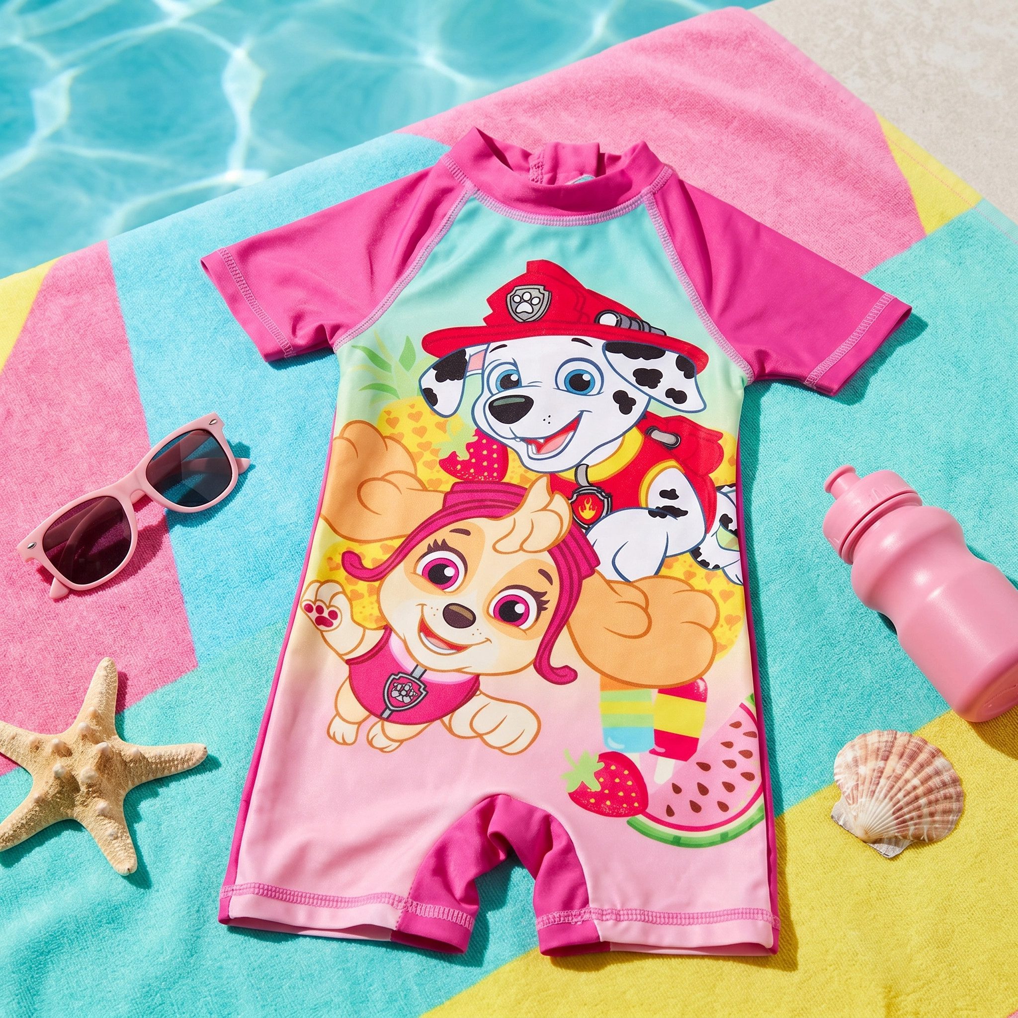 PAW PATROL Badeanzug Paw Patrol Skye Marshall Mädchen Badeanzug Schwimmanzug Gr. 86 bis 116