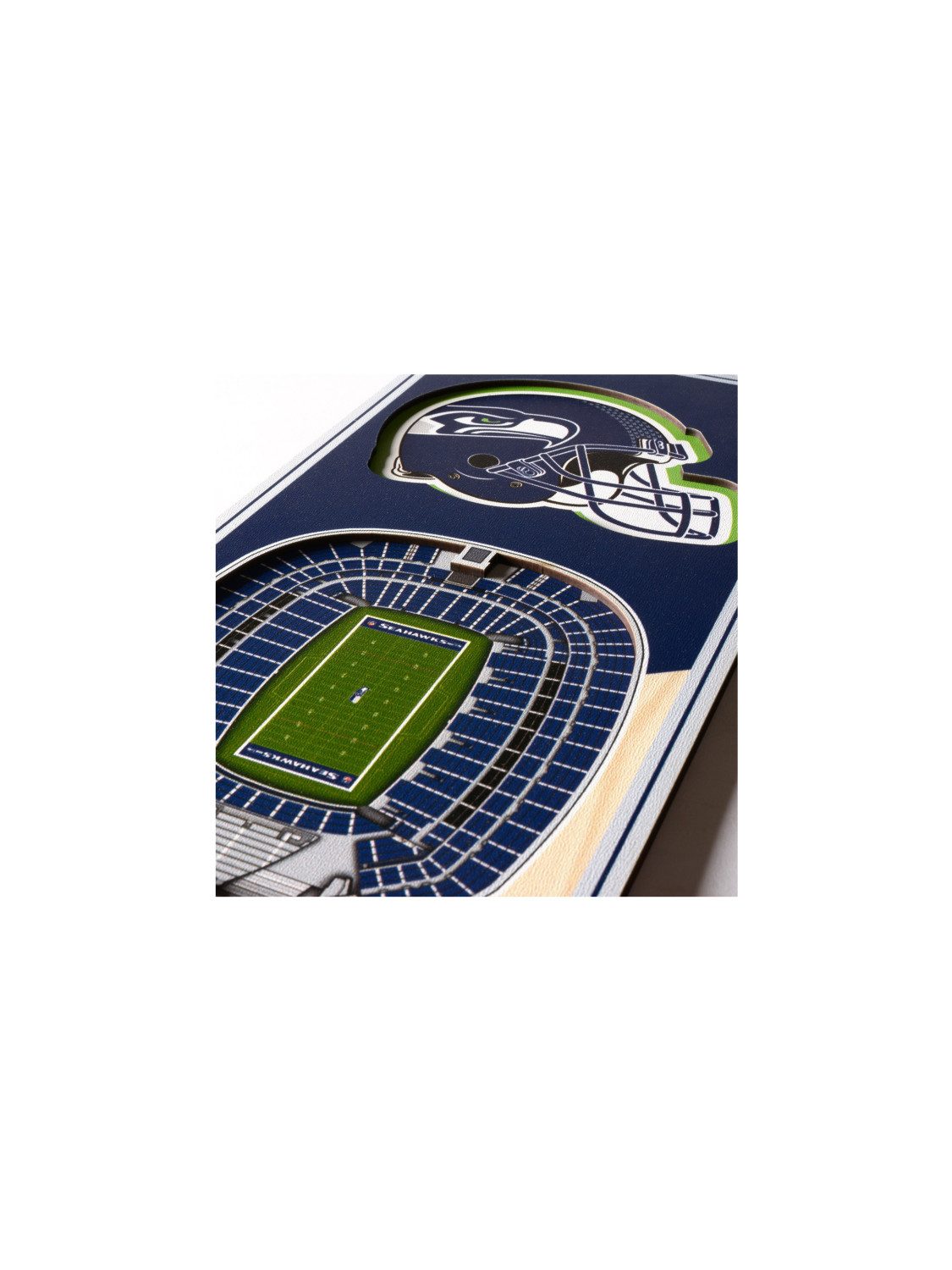 Seattle Seahawks Wanddekoobjekt Seattle Seahawks 3D Stadium Banner