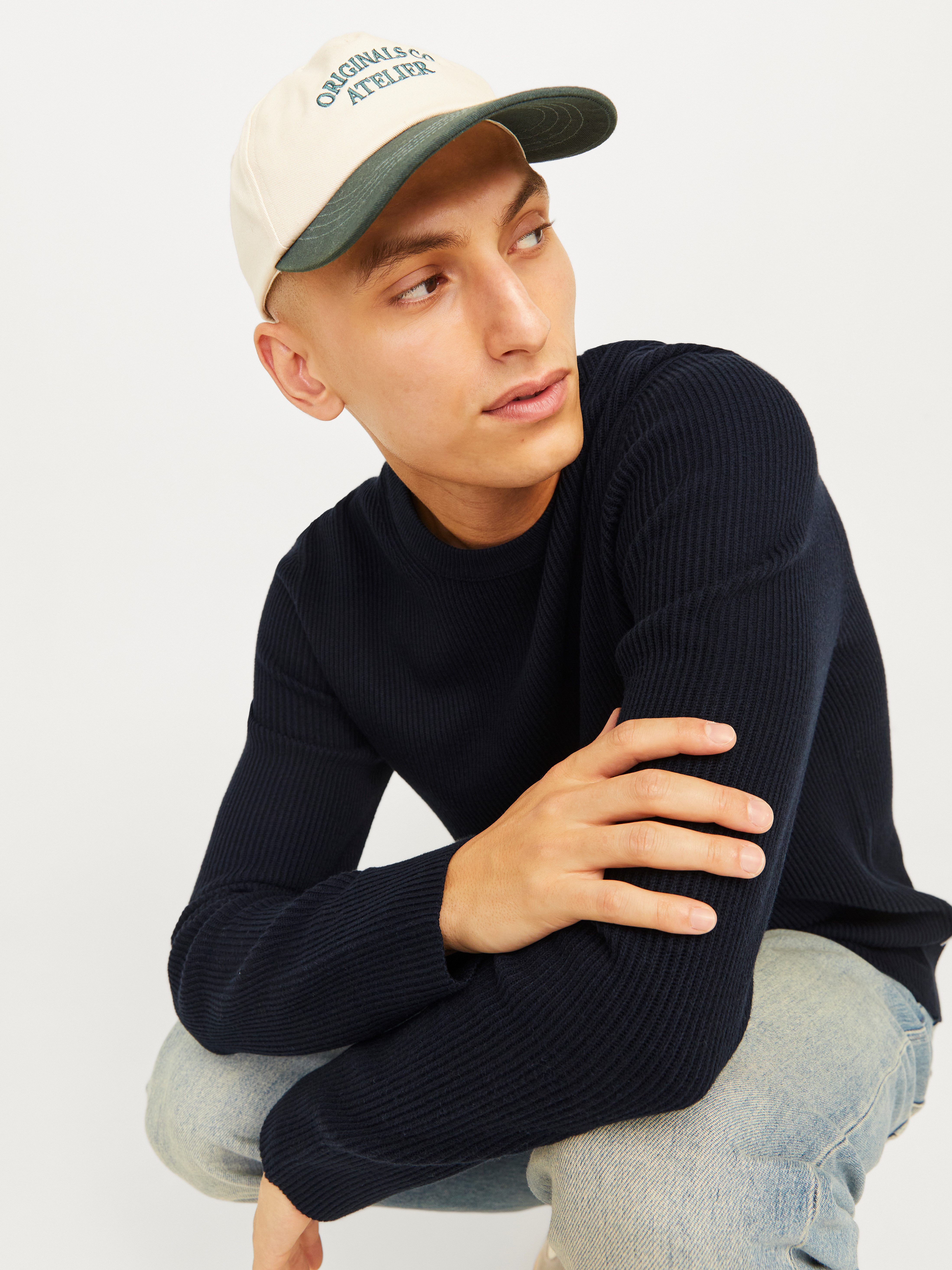Jack & Jones Rundhalspullover JJEPERFECT – Pullover mit pflegeleichter Qual günstig online kaufen