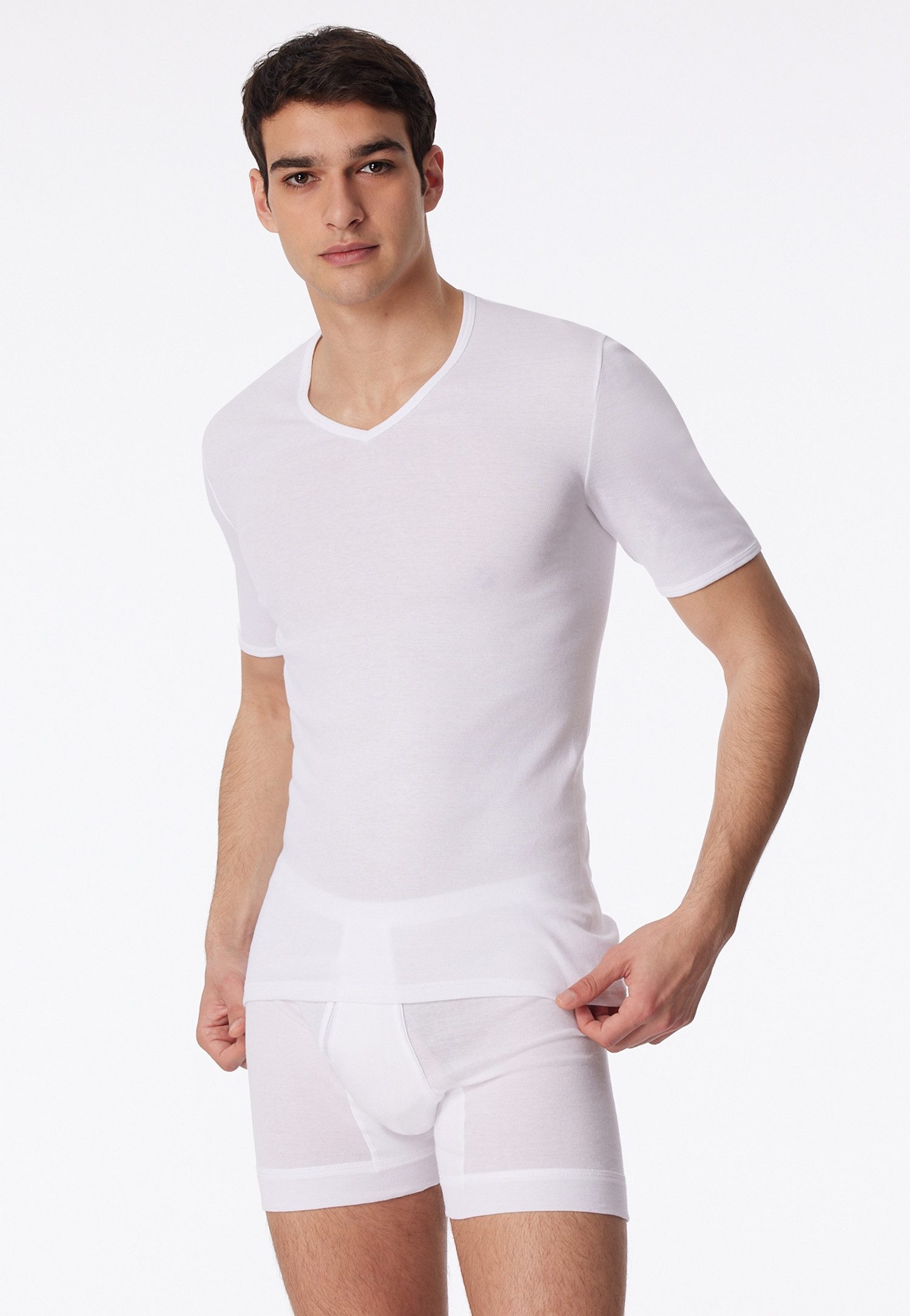 Schiesser Unterziehshirt Original FR Funktionsschnitt mit etwas längerer Rückenpartie