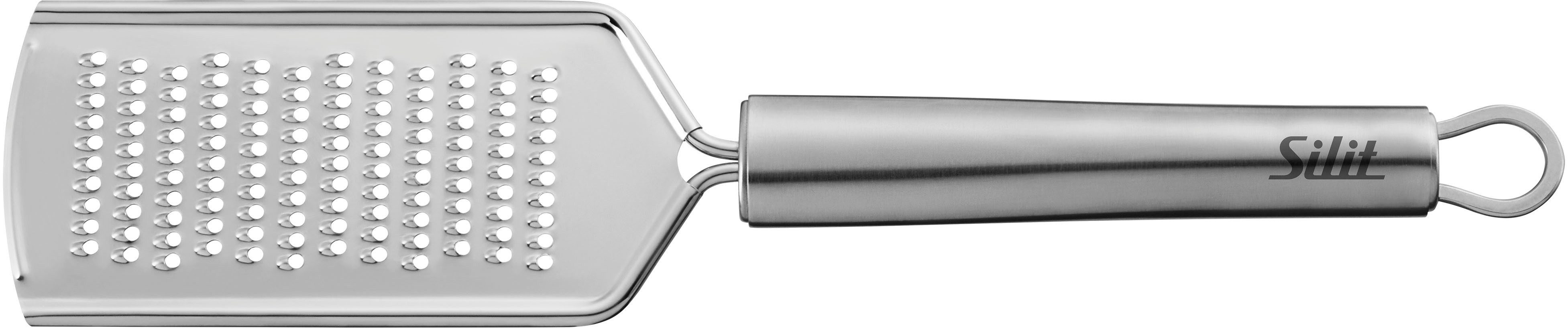 Silit Käsereibe Classic Line, Edelstahl 18/10, (1-St), hochwertig und ergonomisch, Aufhängeöse, scharfe Reibefläche