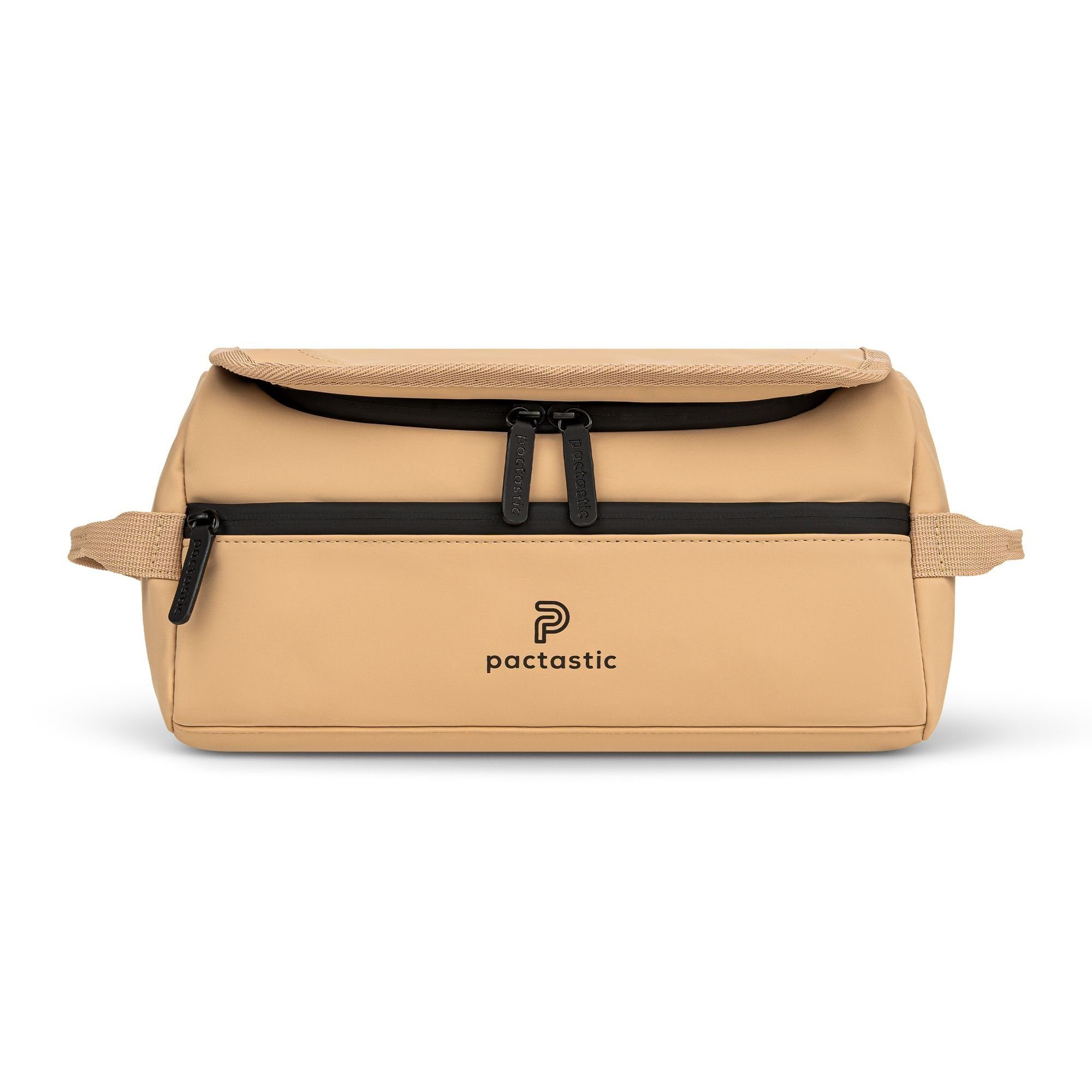 Pactastic Kulturbeutel Urban Collection, Veganes Tech-Material beige