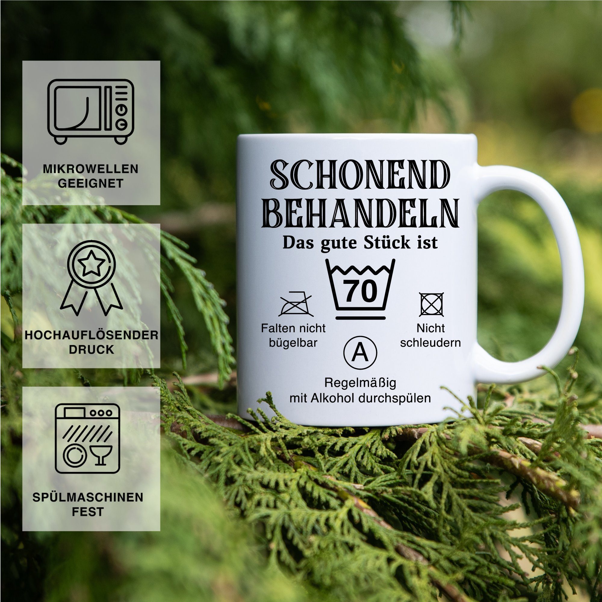 Giftandprint Tasse Runder Geburtstag 30 Geschenk 30er - 90er Geschenkidee Vater Männer, 70-tlg., Inkl. Geschenkbox, beidseitig, 30er Geburtstag, 50er Geburtstag