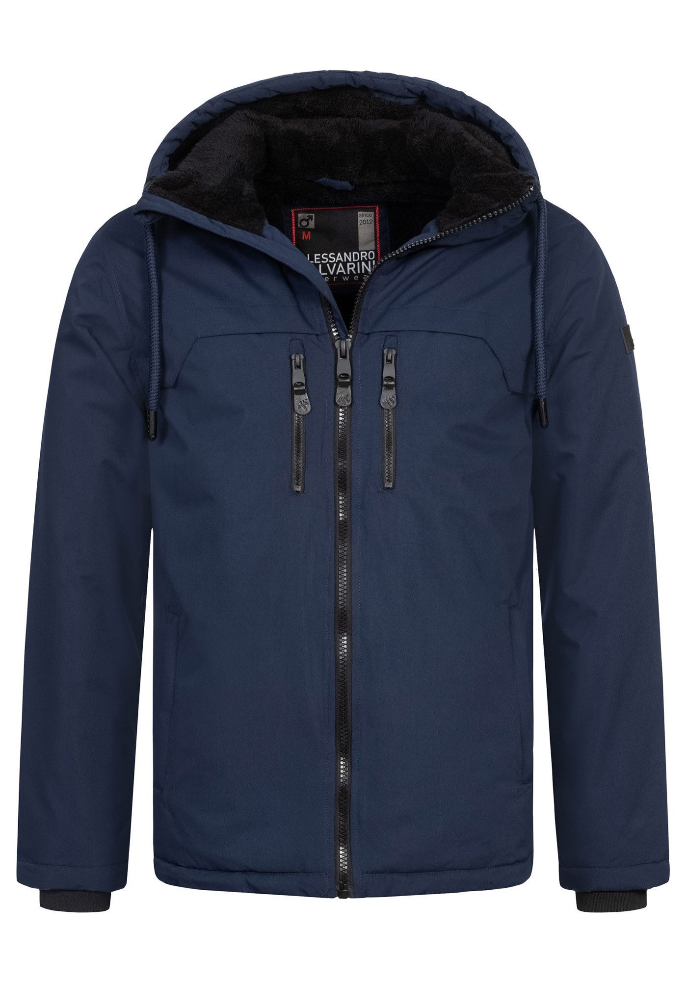 Alessandro Salvarini Winterjacke ASMori mit warmem Teddyfell – Bild 5 von 5