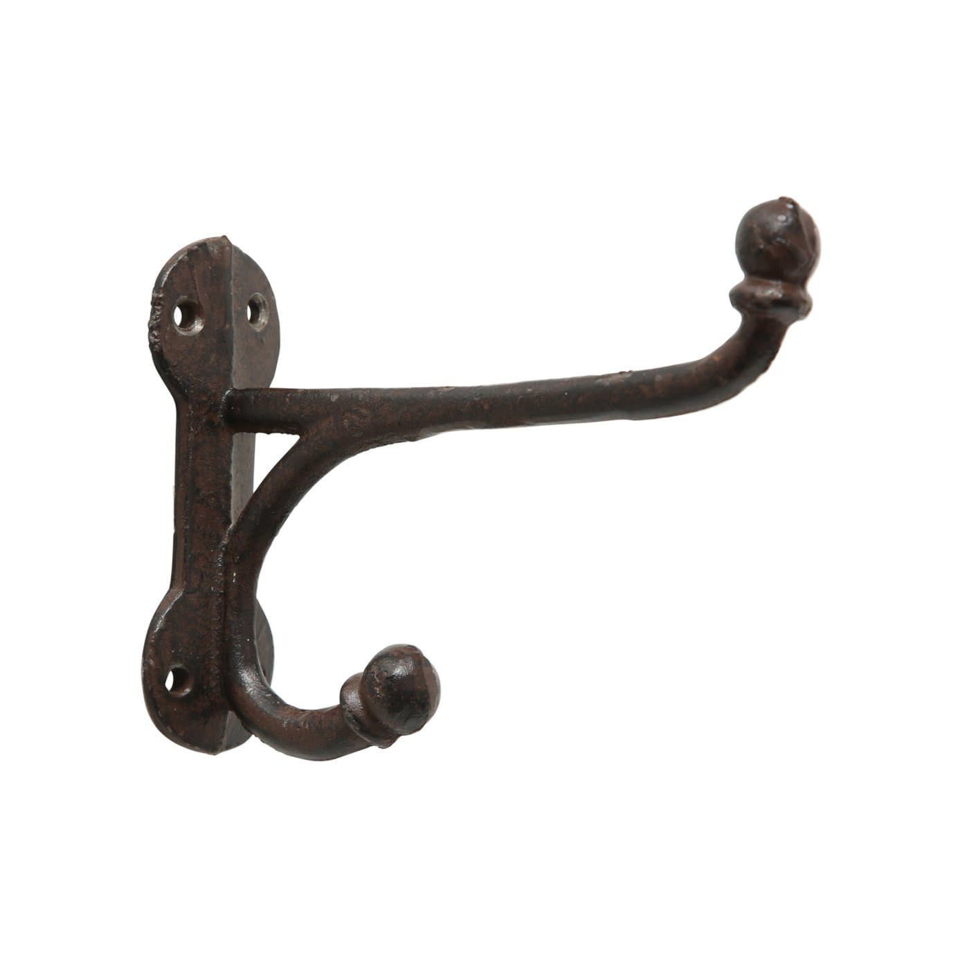 Garderobenhaken Boltze Garderobenhaken, H 10 cm,Gusseisen, Braun