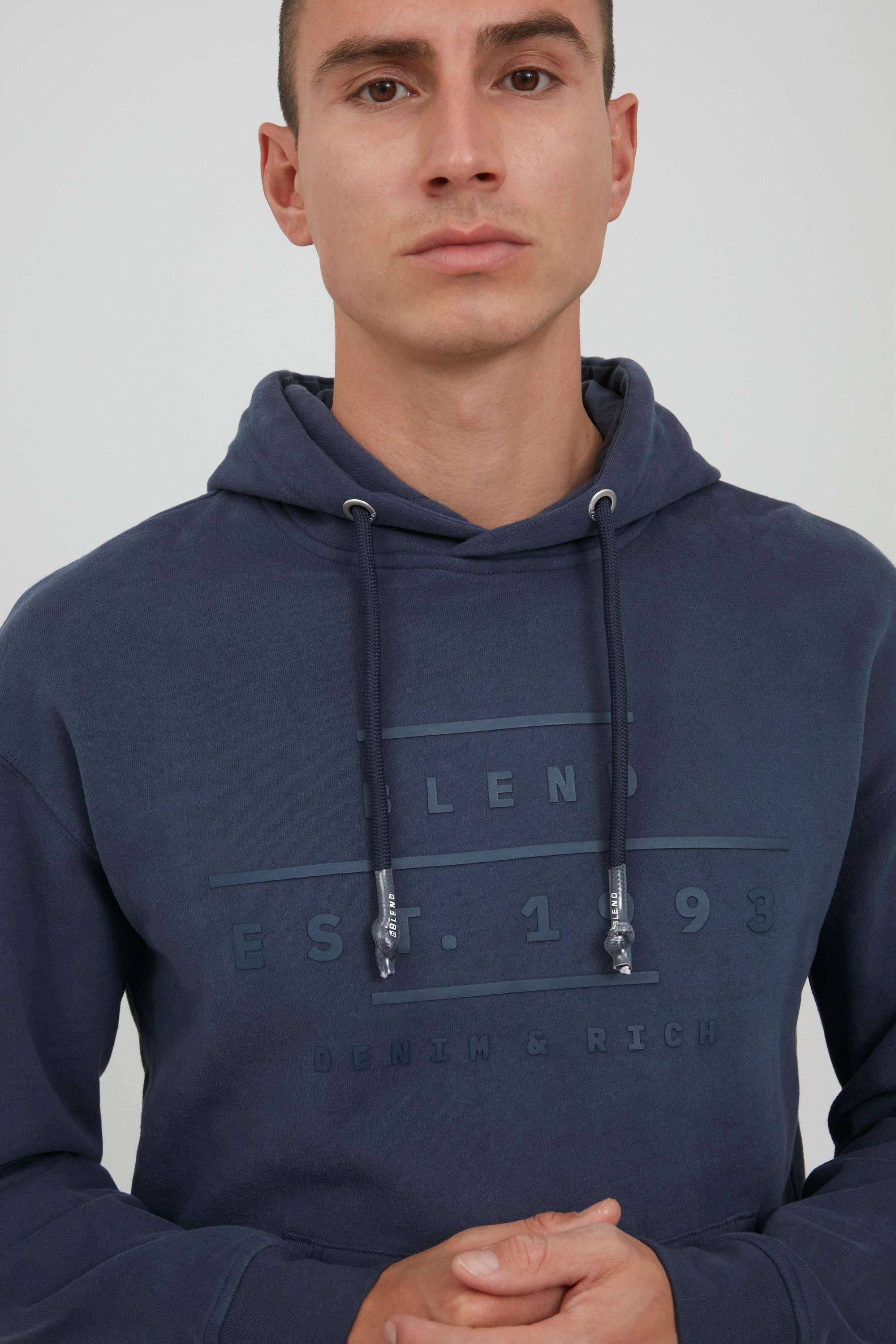 Blend Kapuzenpullover BHSweatshirt Lässiger Hoodie mit Kapuze und Kängurutasche