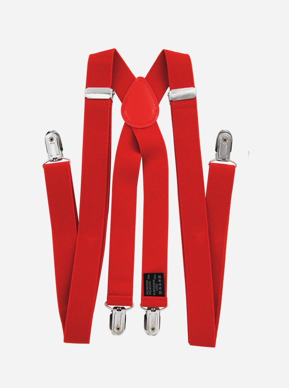 axy Hosenträger Herren Hosenträger mit Fliege Set (2-St., 2er Set) 4 Stabile Clips X-Form 2,5cm Breit verstellbar und elastisch – Bild 4 von 5