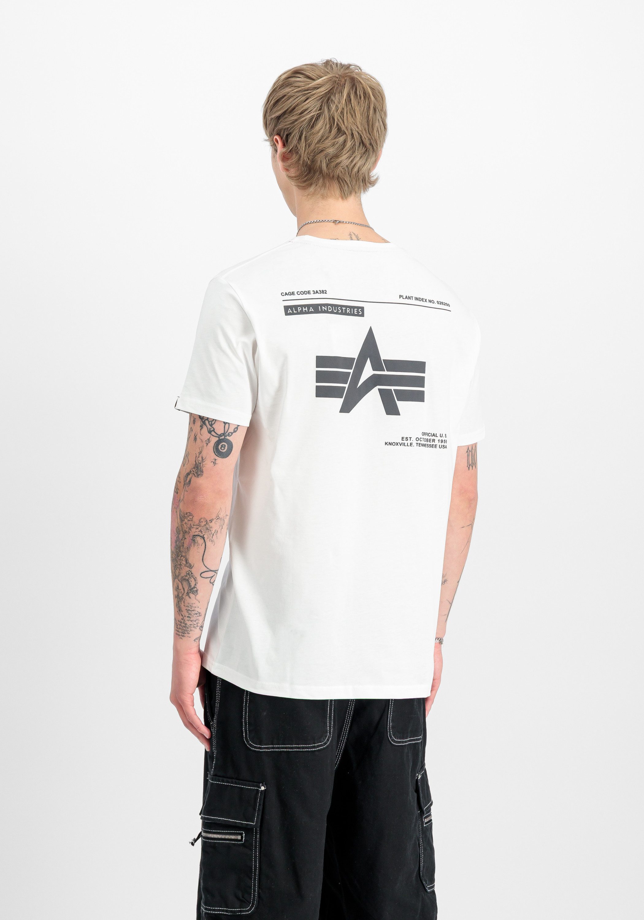Alpha Industries T-Shirt Label Backprint T-Shirt – Bild 2 von 5