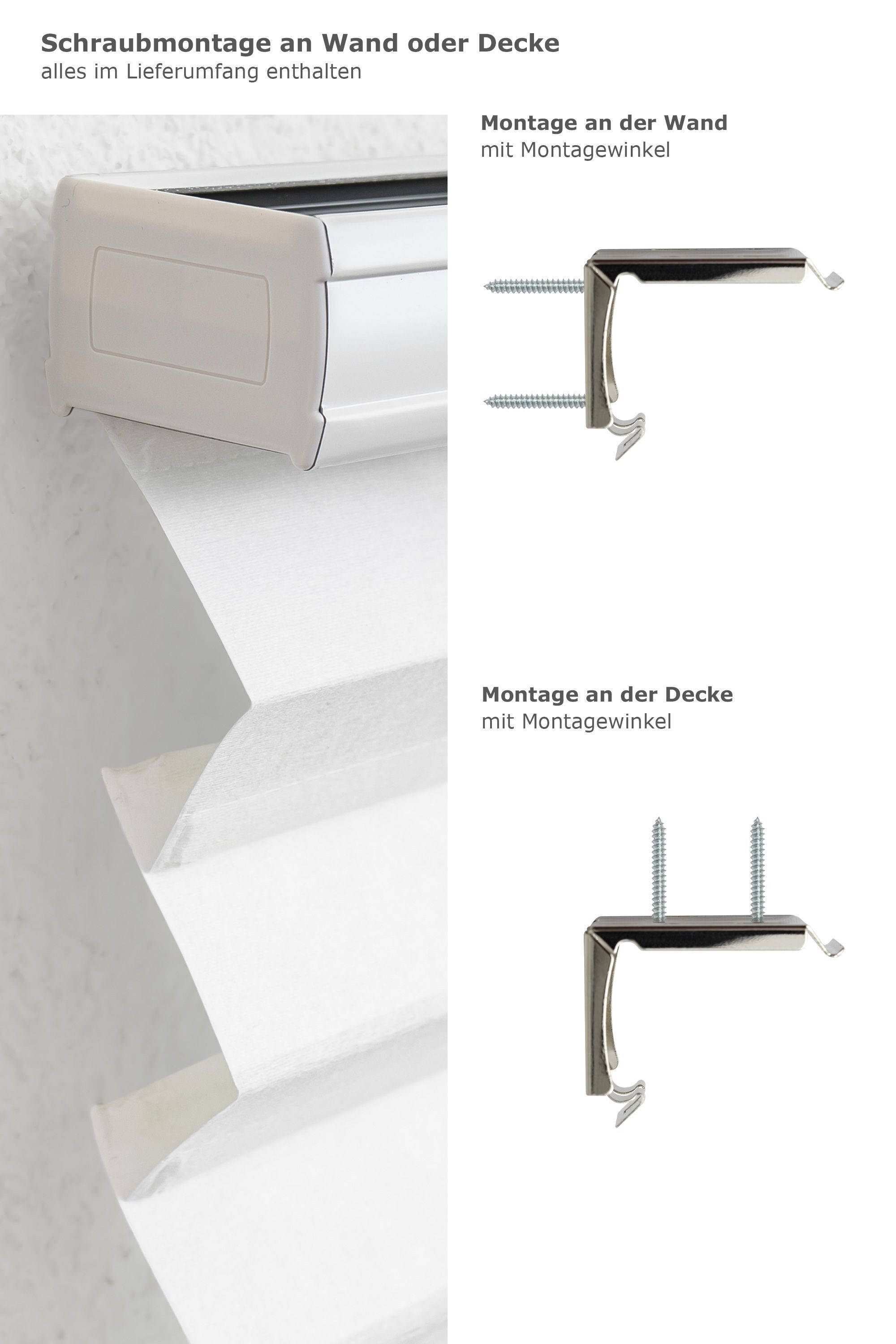 LYSEL® Jalousie mit Plissee-Effekt, HxB 180x60cm