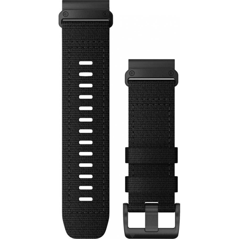 Garmin Smartwatch-Armband QuickFit 26 mm - Ersatzarmband - Nylon - schwarz/edelstahl